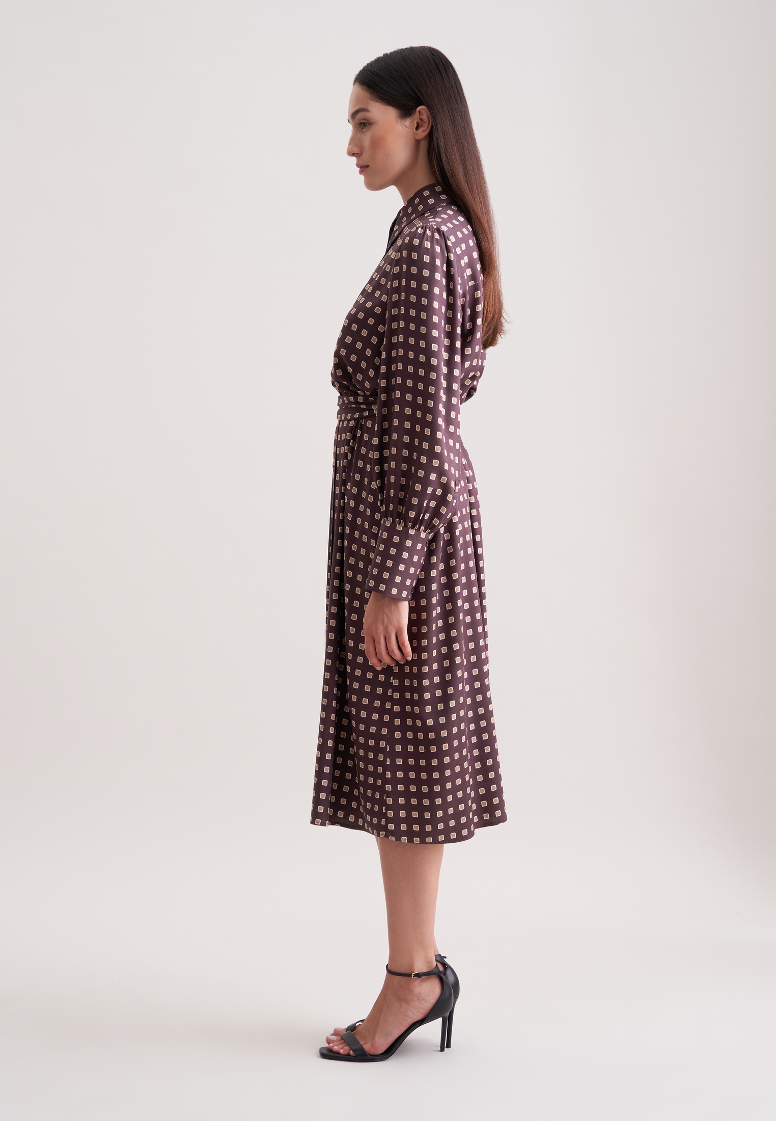 seidensticker Sommerkleid 1/1 Kragen Geometrische Muster