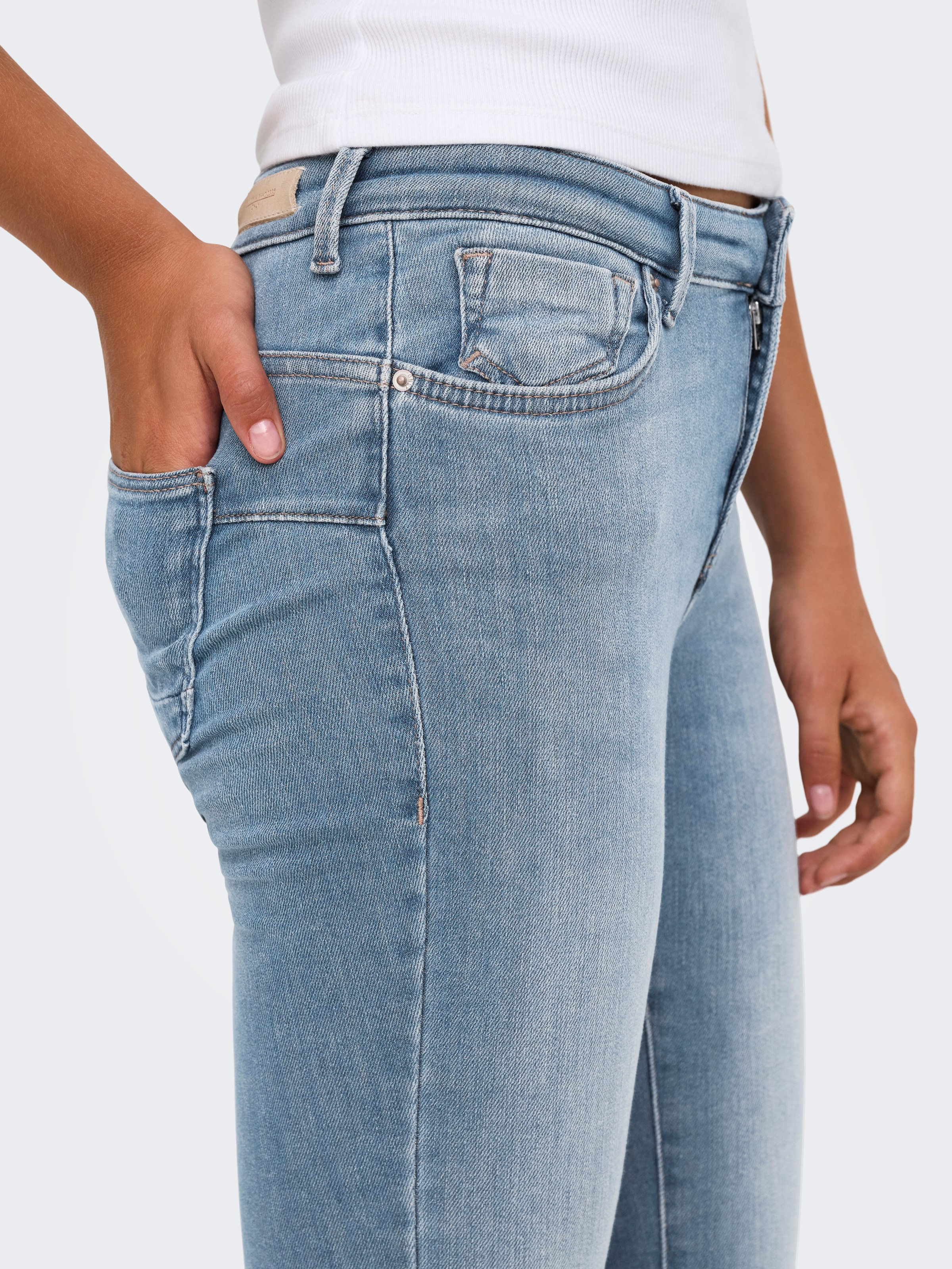 ONLY Jeans skinny »ONLPOWER MID SKIN PUSHUP DNM REA968 NOOS« mélange de coton, coupe skinny