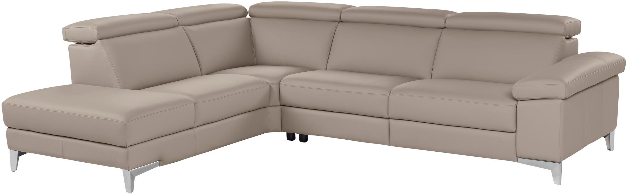 CALIA ITALIA Canapé d'angle »Nove, erstklassiger Sitzkomfort, mit tollen Komfortfunktionen, L-Form« mit Kopf- und elektrischer Relaxfunktion, in Leder