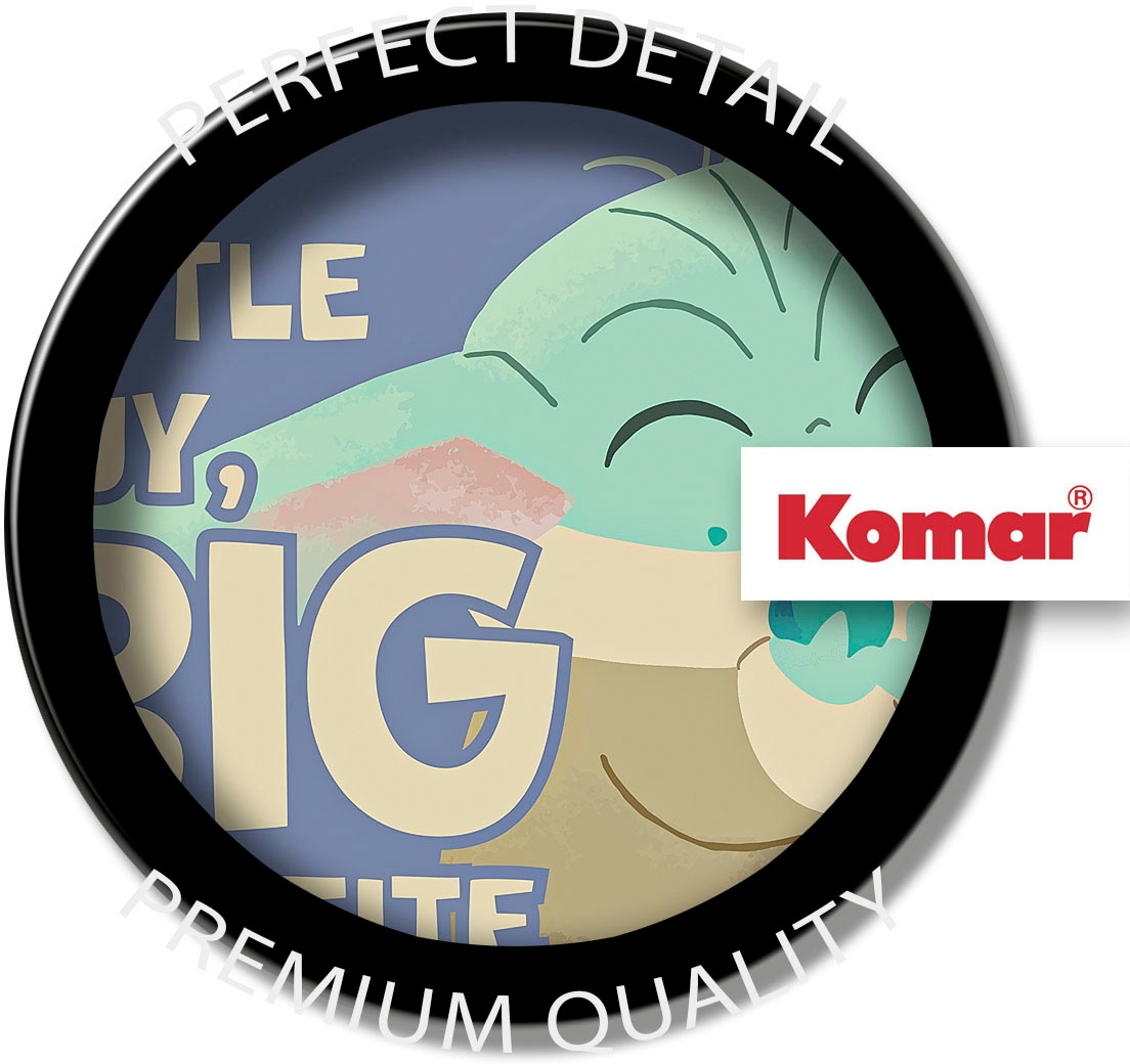 Komar Leinwandbild »The Mandalorian Little Grogu Appetite - Grösse 30 x 30 cm« Disney 30 x 30 cm (Breite x Höhe), 1 Stk. tlg. Keilrahmenbild mit Echtholzrahmen, Kinderzimmer