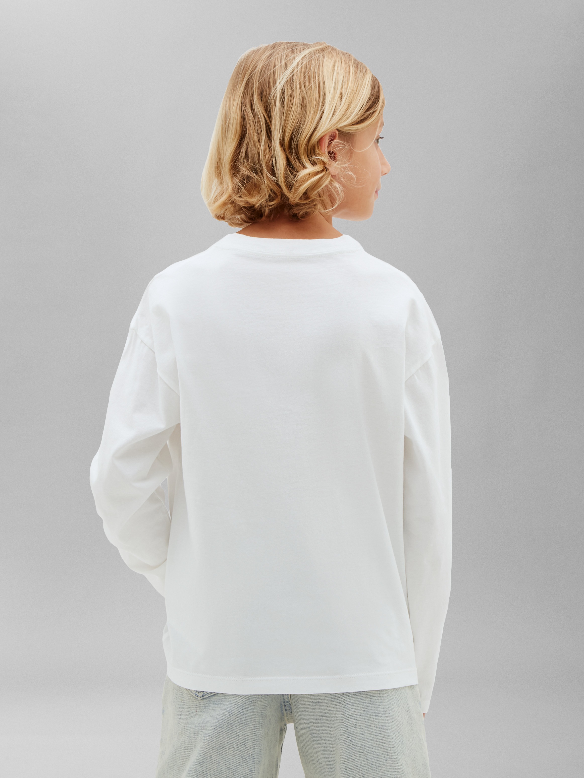 Calvin Klein Jeans Langarmshirt »CHEST MONO LS T-SHIRT 2-PACK« Reine Baumwolle, Regular Fit, Logodruck