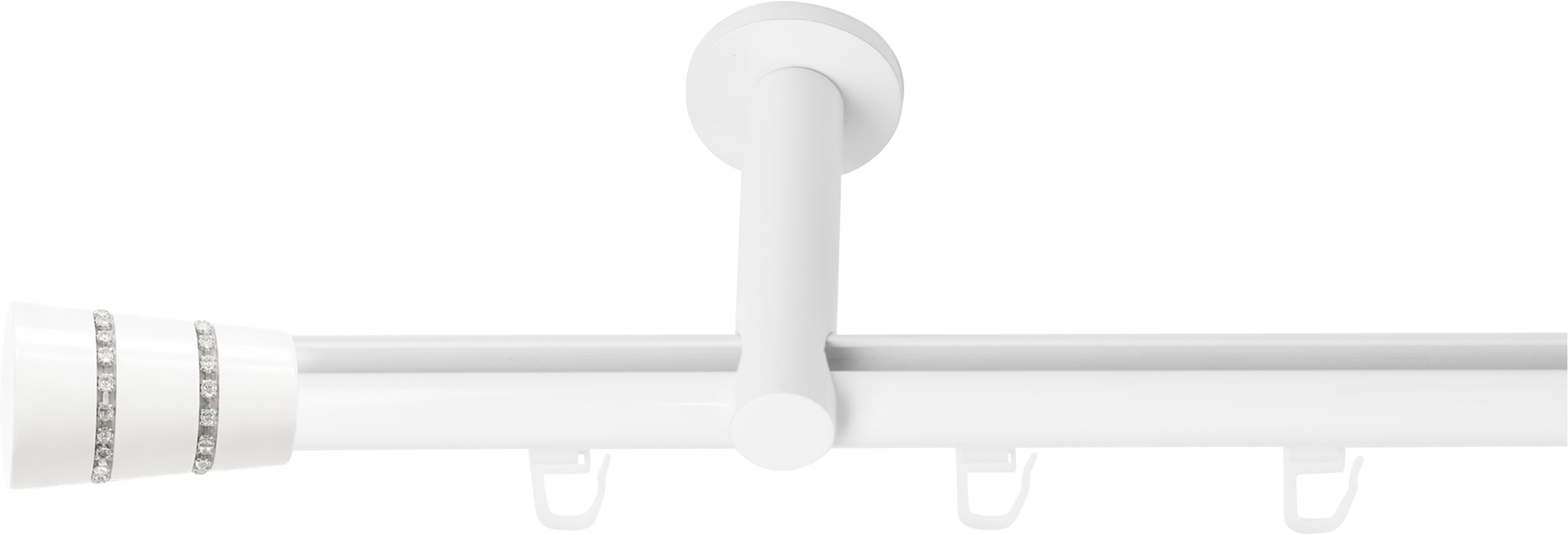 SN DECO GROUP Tringle à rideaux Ø 19 mm 1 course-läufig Fixmass;kürzbar