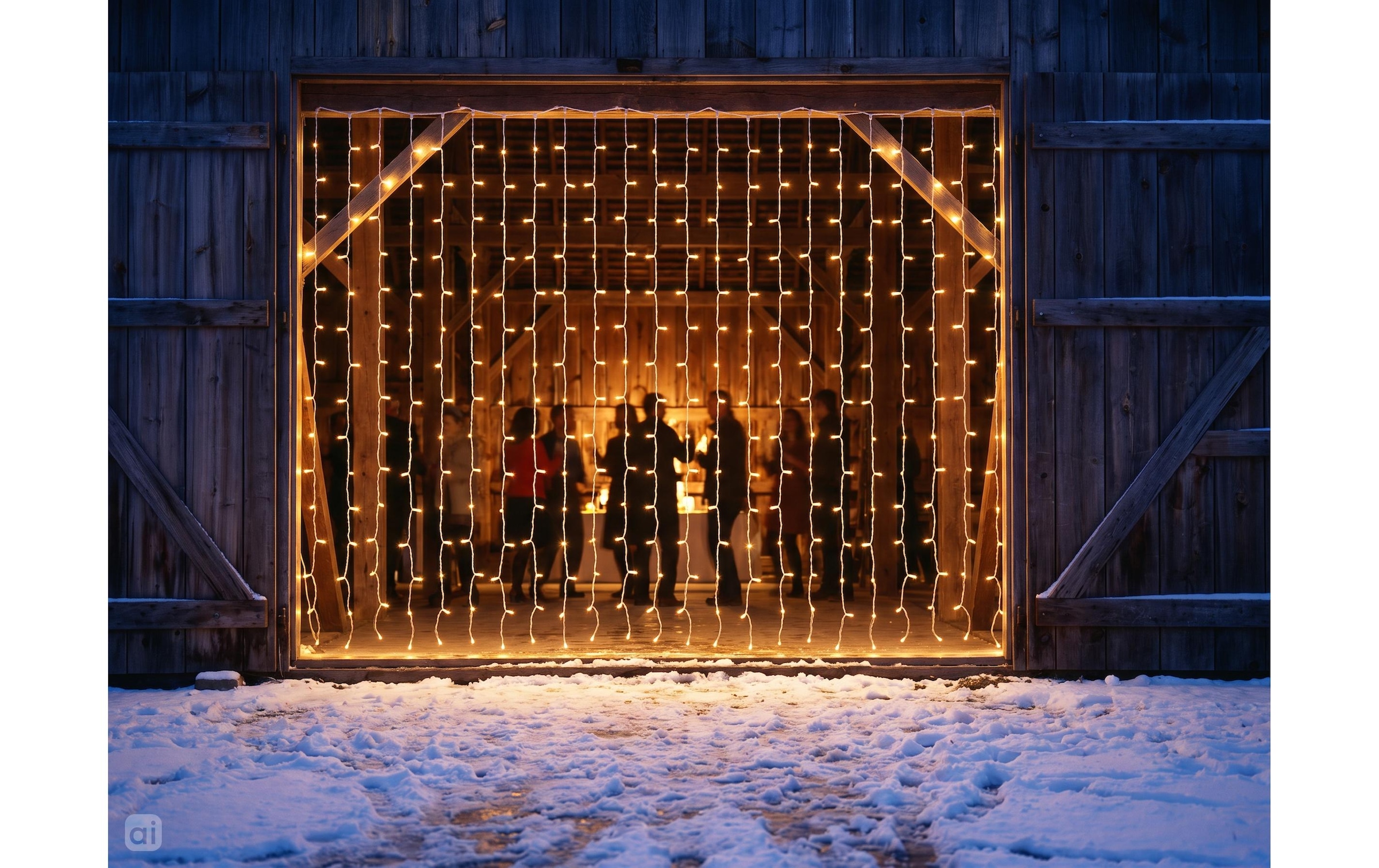 Cocon Guirlande lumineuse »Lichtervorhang, 400 LEDs Warmweiss, 3 m«