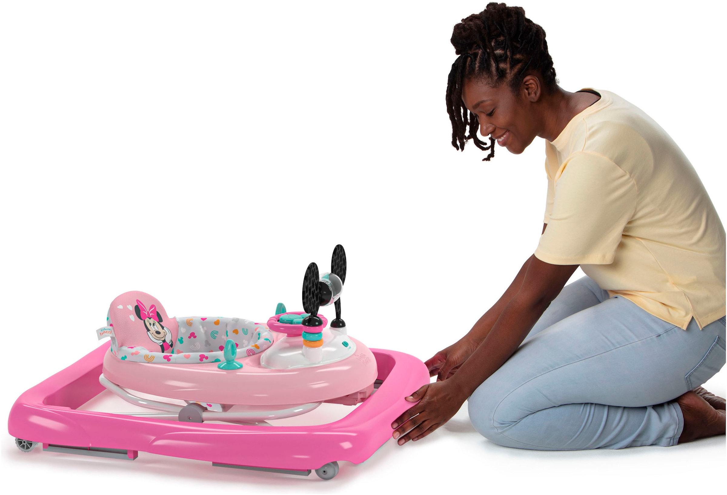 Bright Starts Lauflernhilfe »MINNIE MOUSE Tiny Trek™ Walker, Forever Besties™, 2-in-1 Walker« mit Licht und Sound