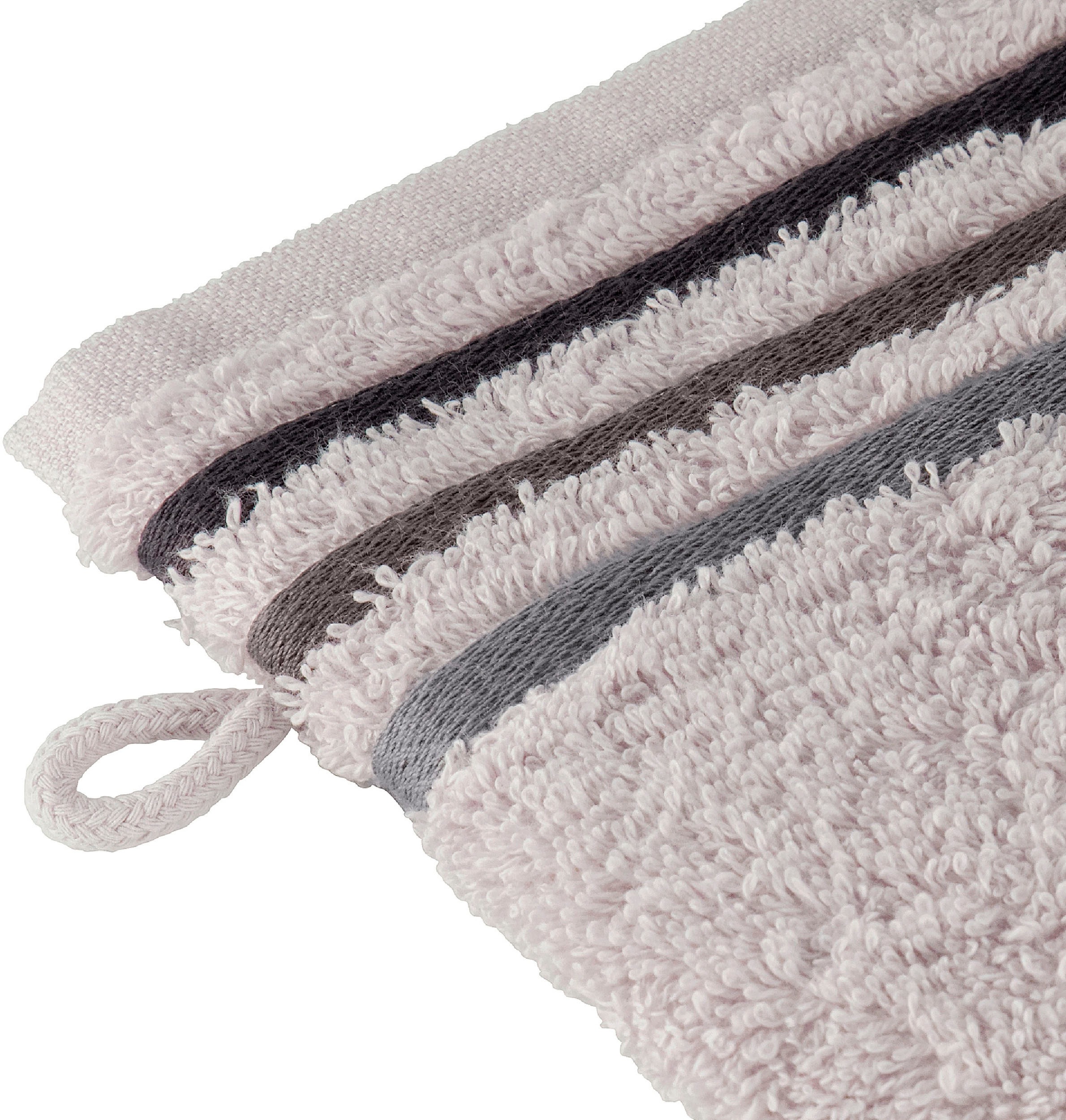 Schiesser Waschhandschuh »Skyline Color aus 100 % Baumwolle mit eleganter Streifenbordüre« MADE IN GREEN by OEKO-TEX®