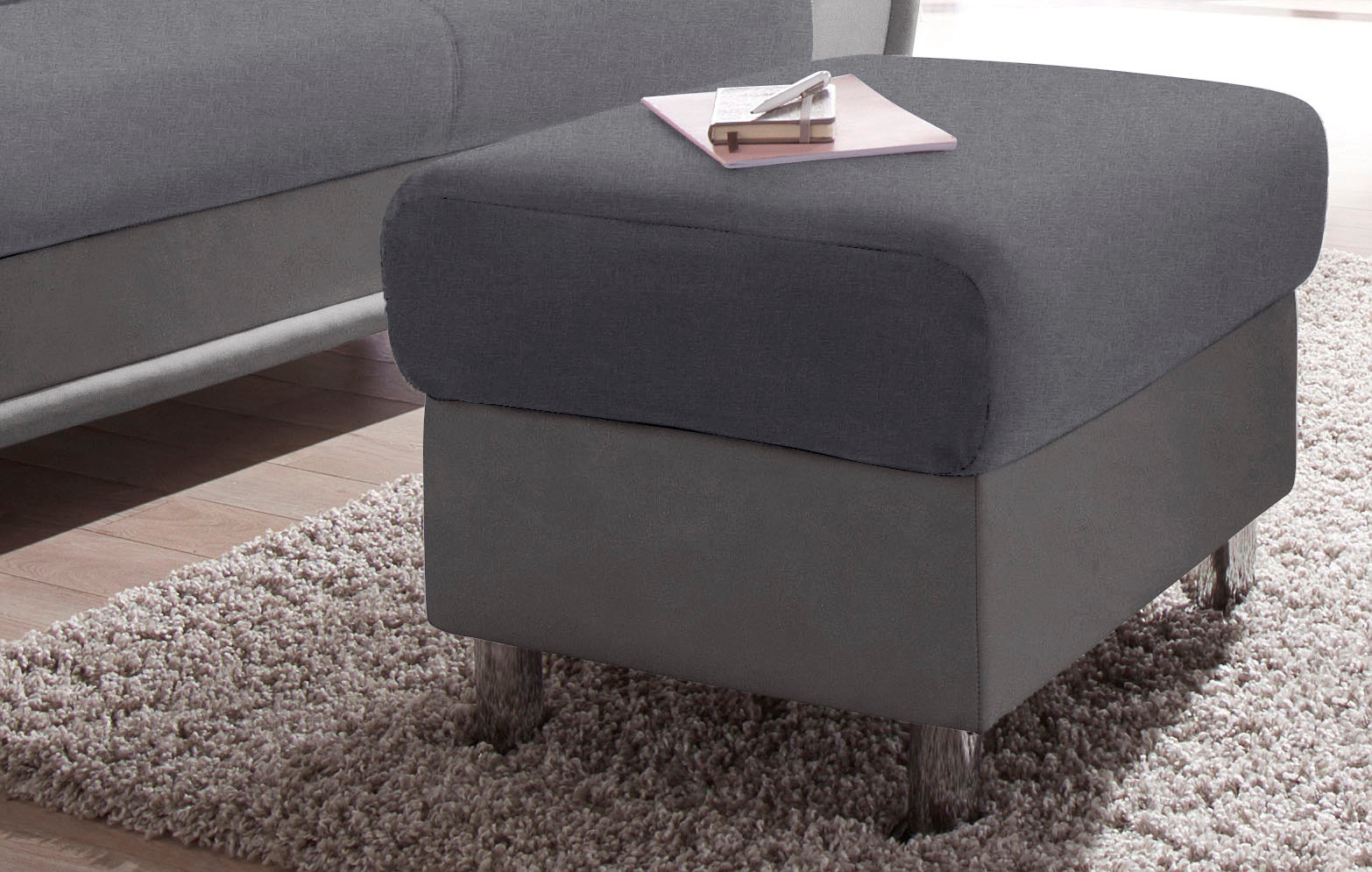 TRENDMANUFAKTUR Tabouret au choix avec ressorts confortables, positionnable librement dans la pièce
