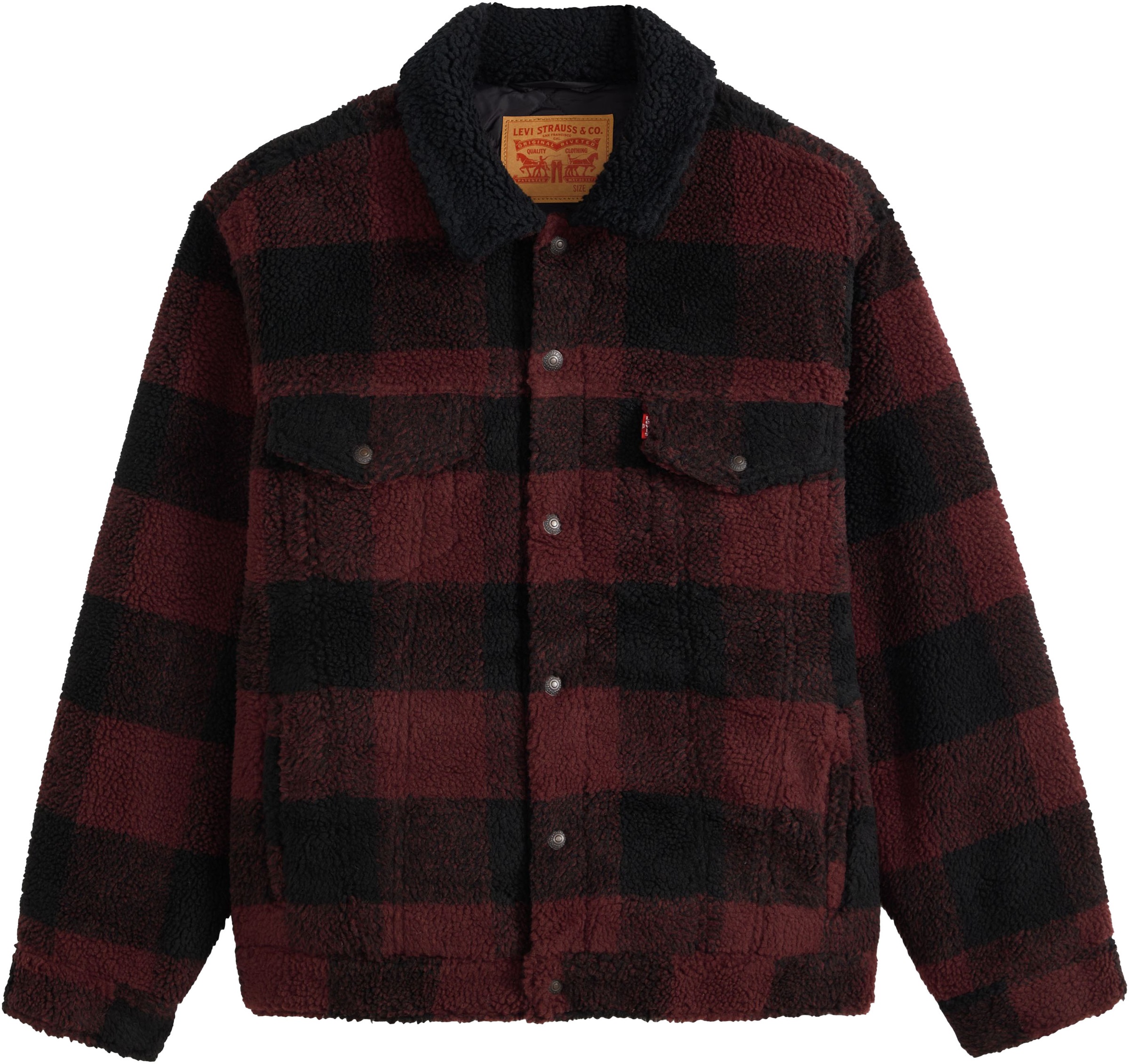 Levi's® Fleecejacke »TYPE 3 EXT SHERPA TRUCKER« Druckknopfverschluss, seitliche Eingrifftaschen