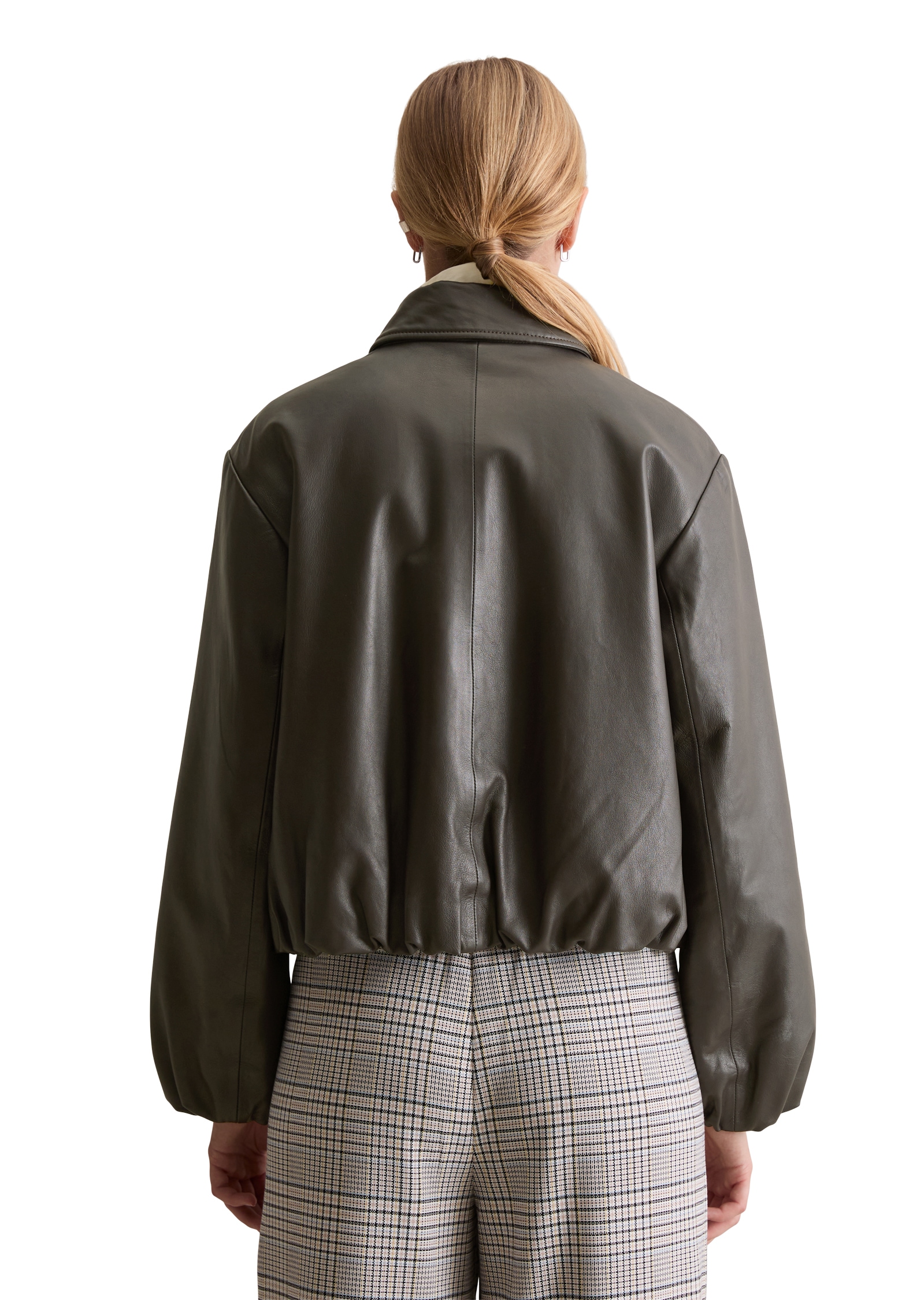 Marc O'Polo DENIM Lederjacke »Blousonform O-Shape aus softem Lammleder«