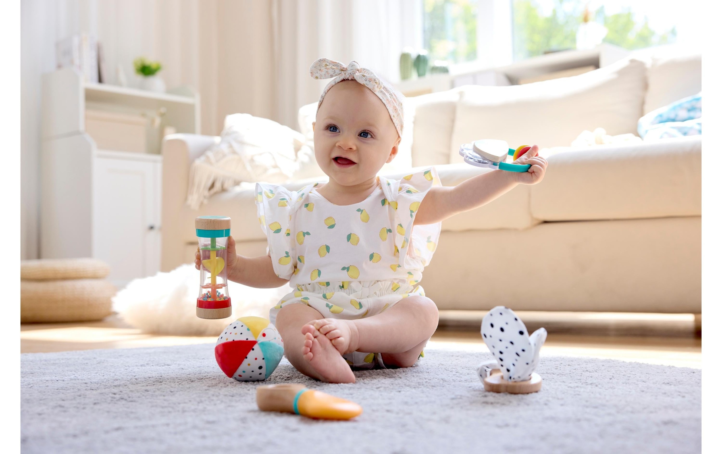 Hape Greifspielzeug »5-in-1-Baby-Sensorik-Set 5-tlg«