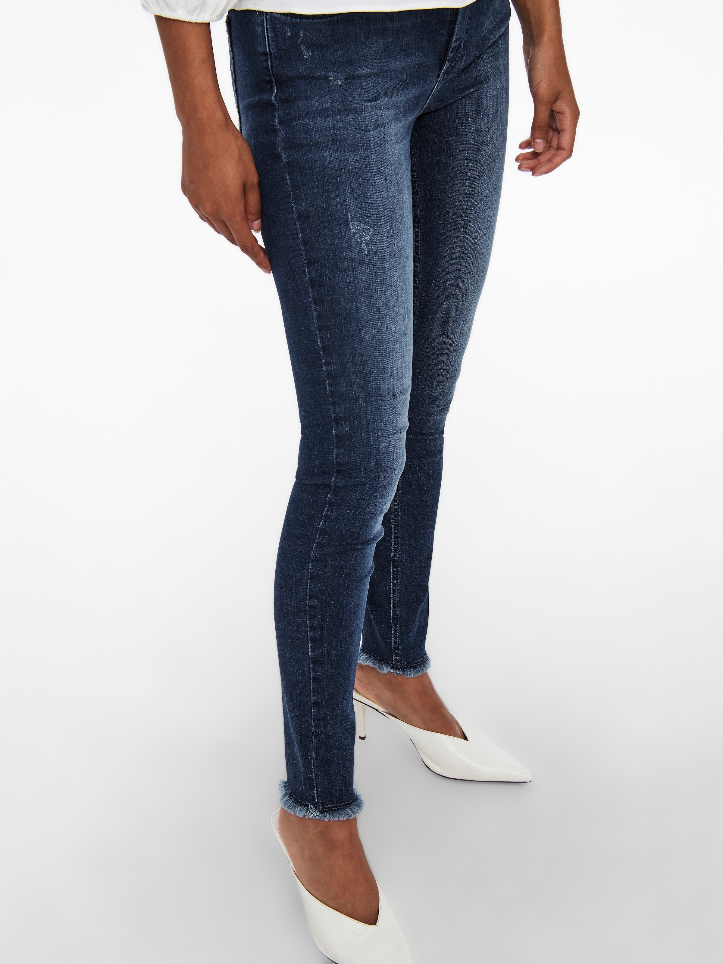 ONLY Skinny-fit-Jeans »ONLBLUSH LIFE MID SK ANK RAW«