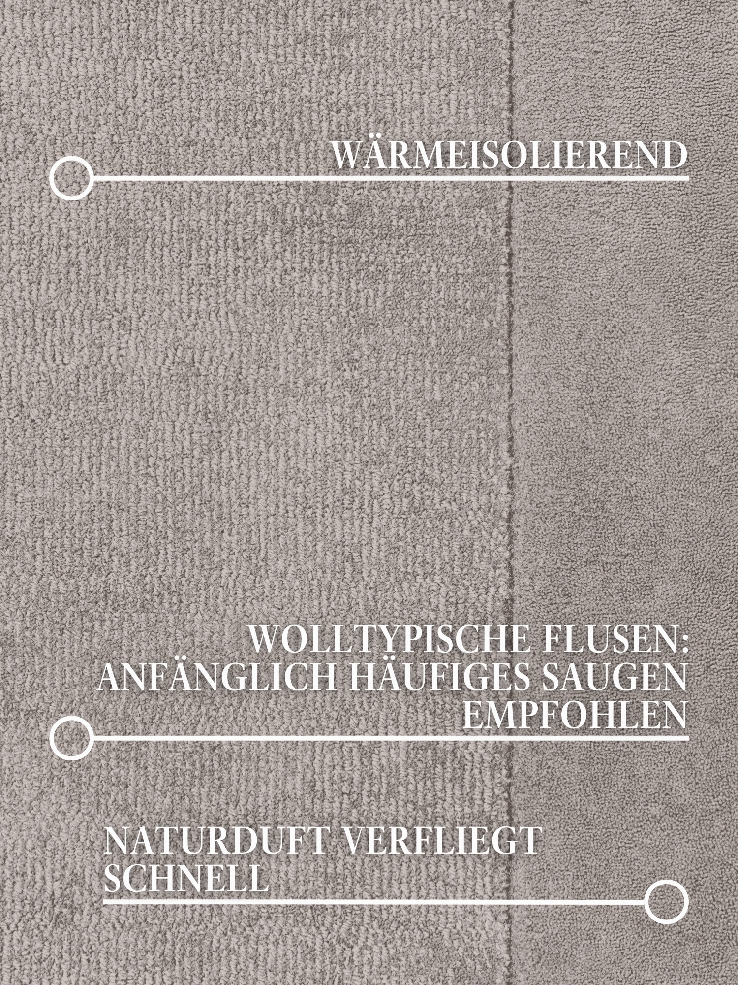Villeroy & Boch Teppich »Wollteppich Kivi« rechteckig 17 mm Höhe Handgewebt, Wolle, Bordüre, Einfarbig, Läufer, Wohnzimmer, Modern