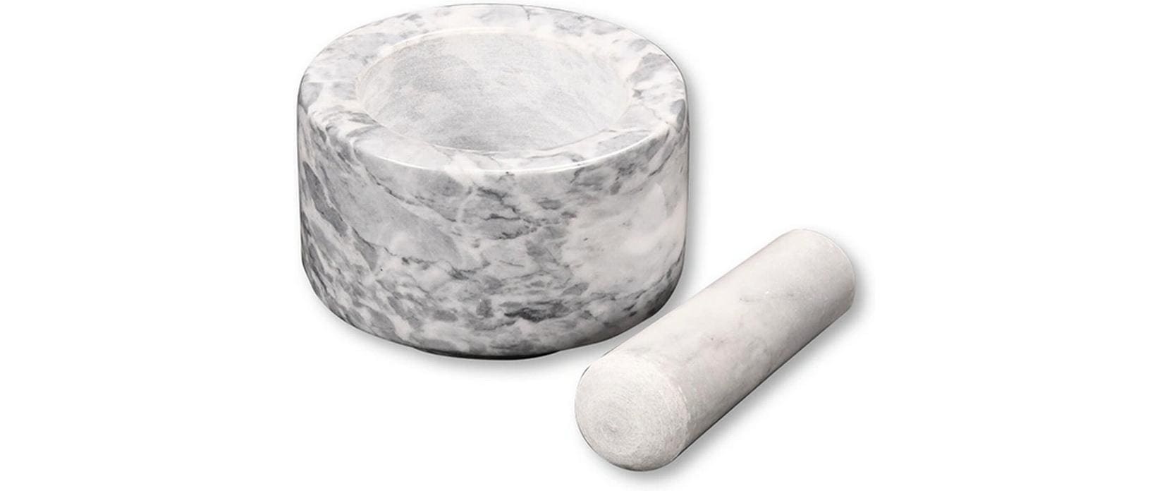 KESPER® Mortier »Mörser Marmor, mit Stössel, weiss poliert«