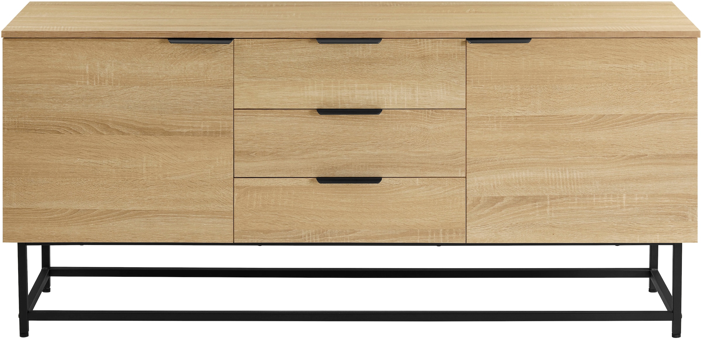 GOODproduct Sideboard »Tayler« pflegeleichte Melaminoberfläche, Metallgestell, Breite 160 cm