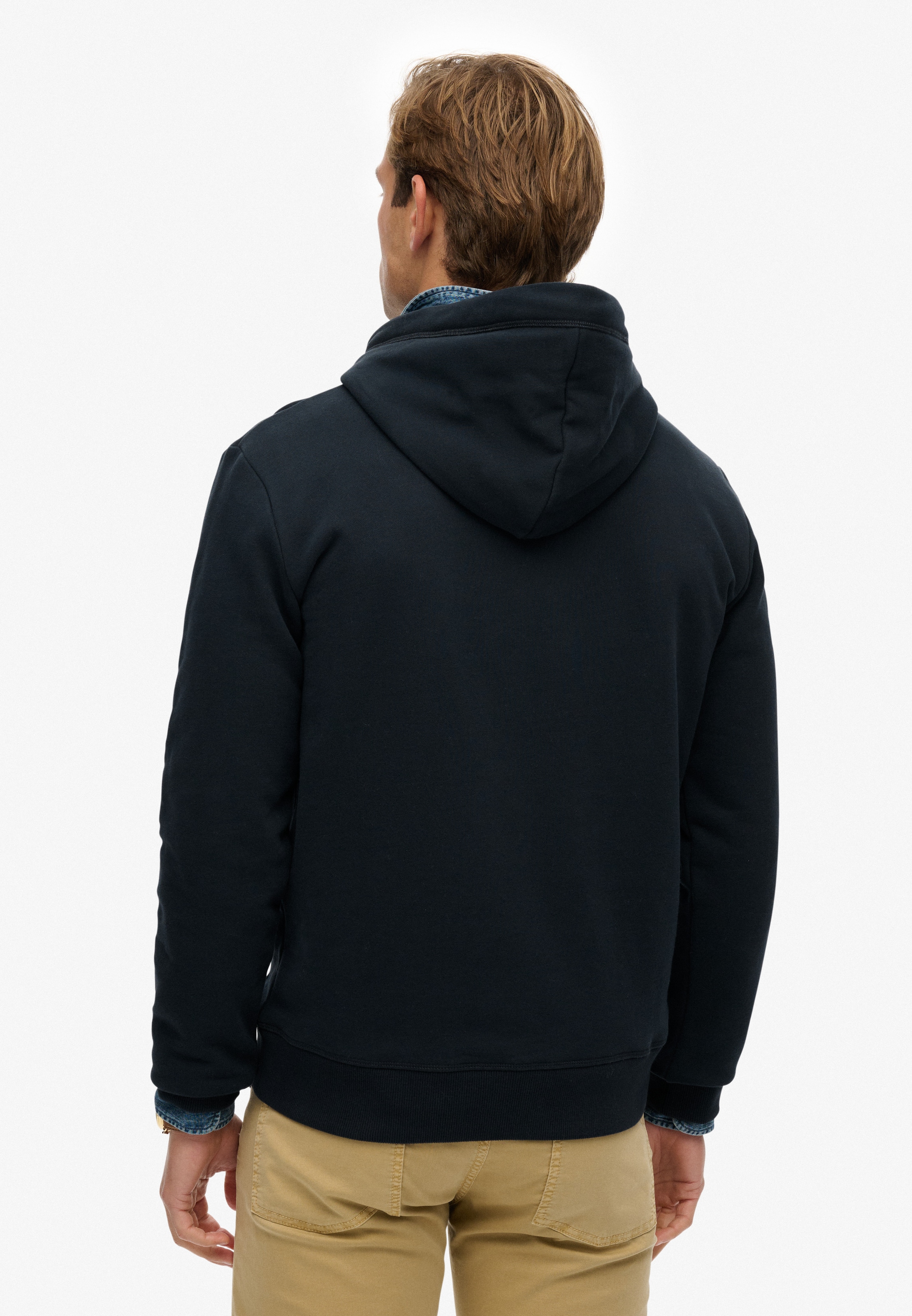 Superdry Sweat à capuche »Essential Logo Hoodie Hb«, mélange de coton, coupe ample
