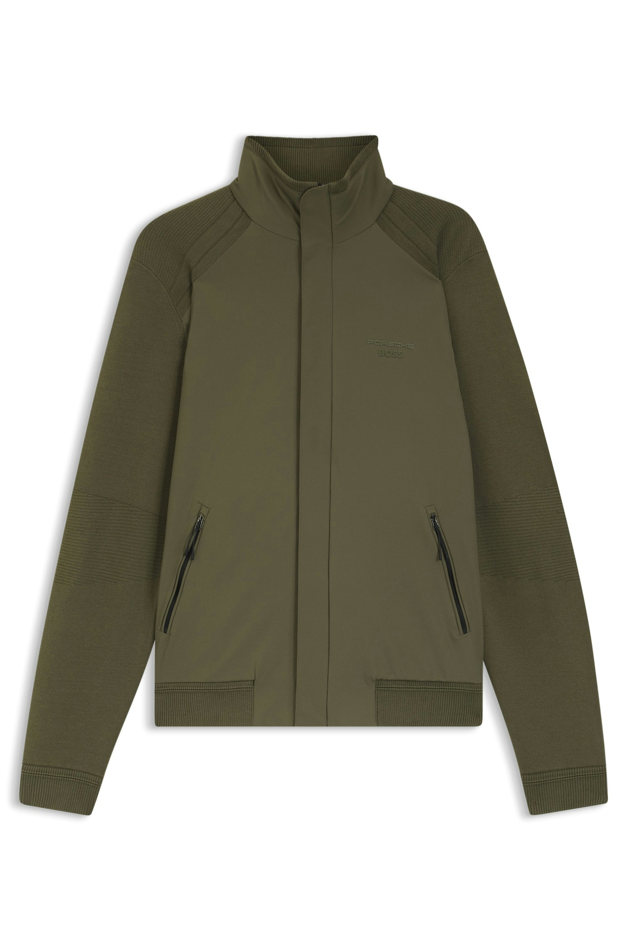 BOSS GREEN Veste hybride »Porsche Spirit 70 Capsule Collection« Premium Herrenmode Limited Seidenmix Tech Strickqualität Tech Knitwear