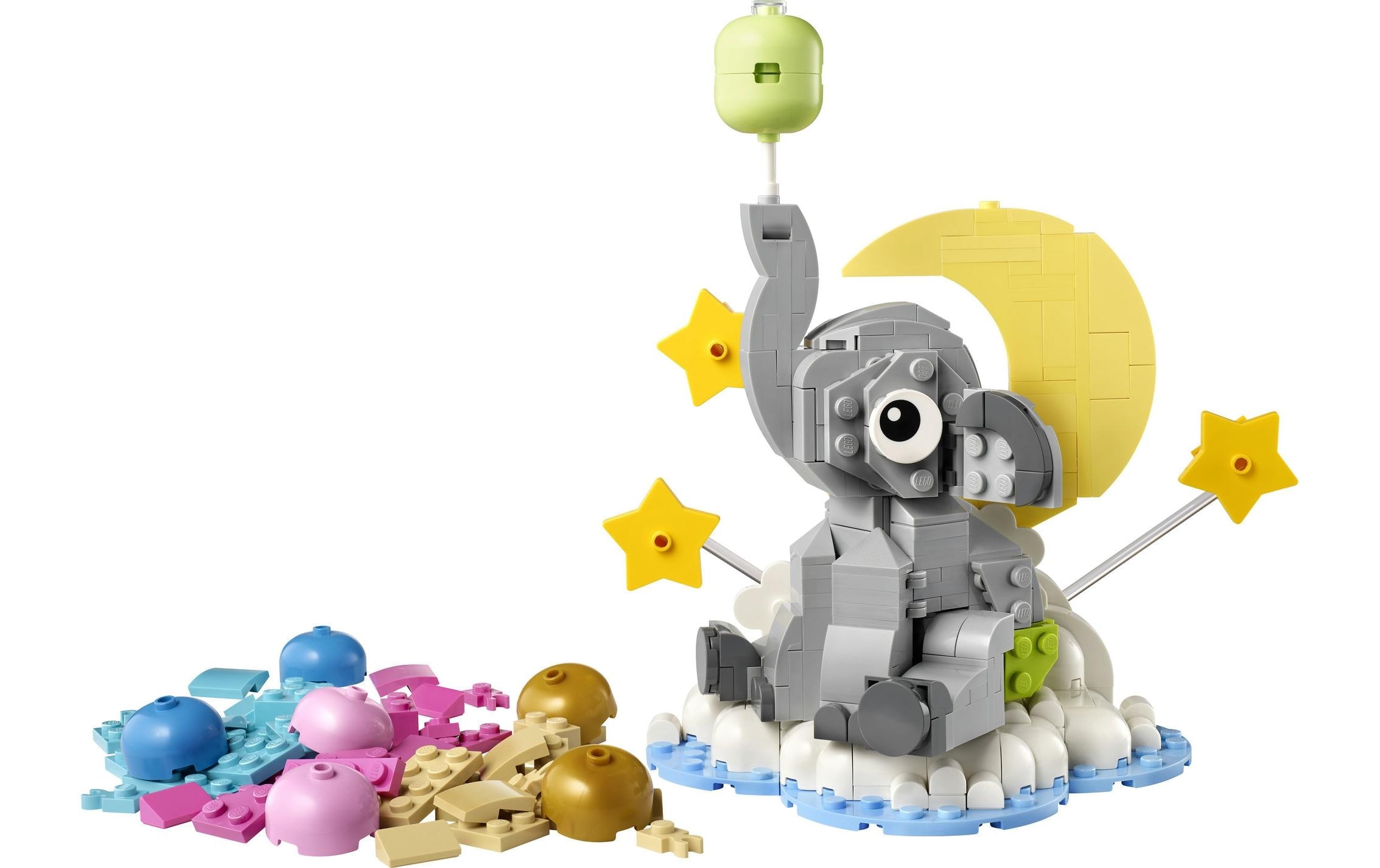 LEGO® Konstruktionsspielsteine »Schwebender Baby-Elefant (40814), LEGO Iconic« Made in Europe