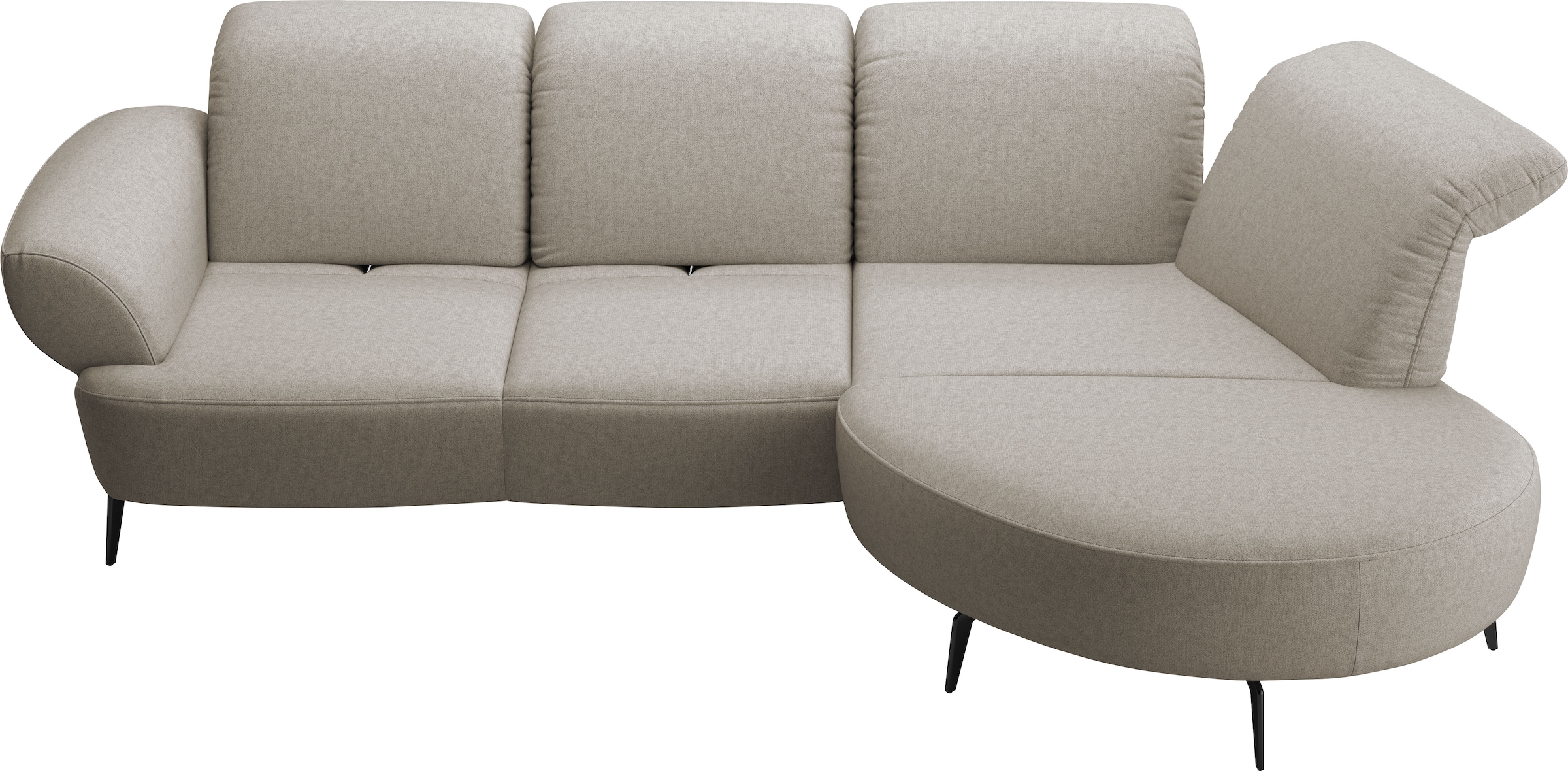 sit&more Ecksofa »Dance, L-Form, inkl. Sitztiefenverstellung« inkl. Click&Seat, optional mit Kopfteilverstellung