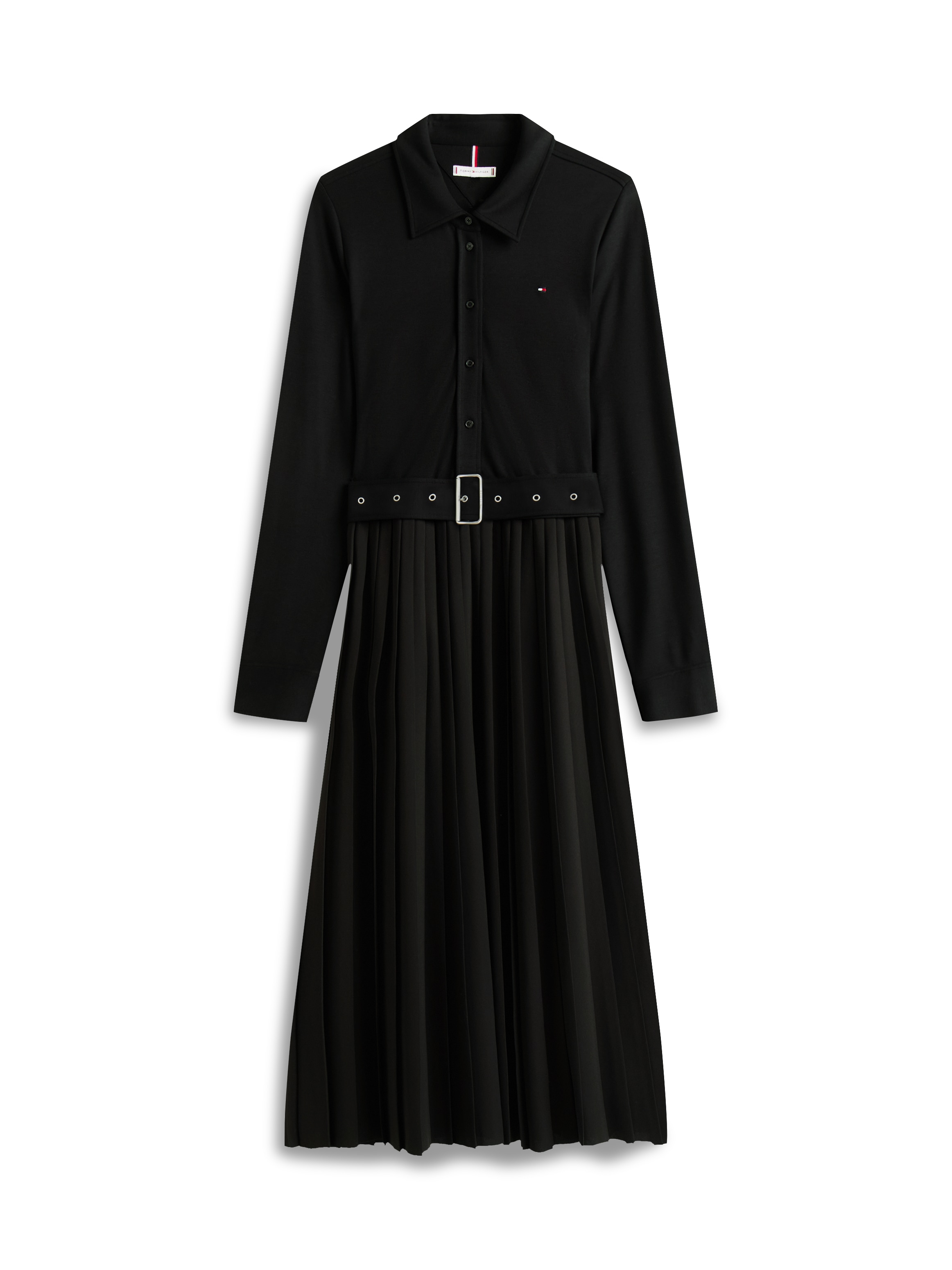 Tommy Hilfiger Polokleid »INTERLOCK MIX MEDIA POLO DRS LS«