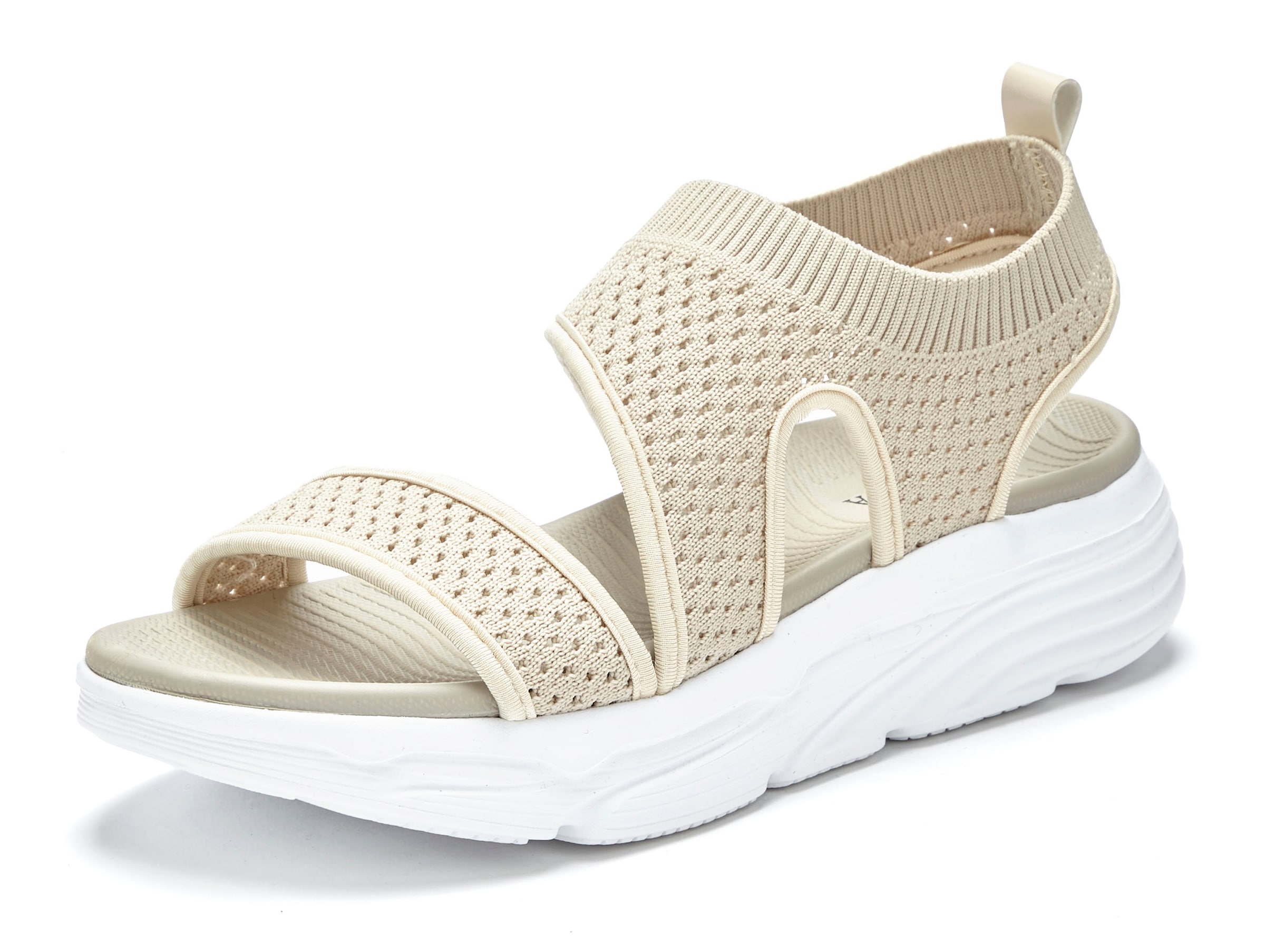 LASCANA Sandale »Sommerschuh«  Sandalette, Sommerschuh aus elastischem Textil besonders leicht VEGAN