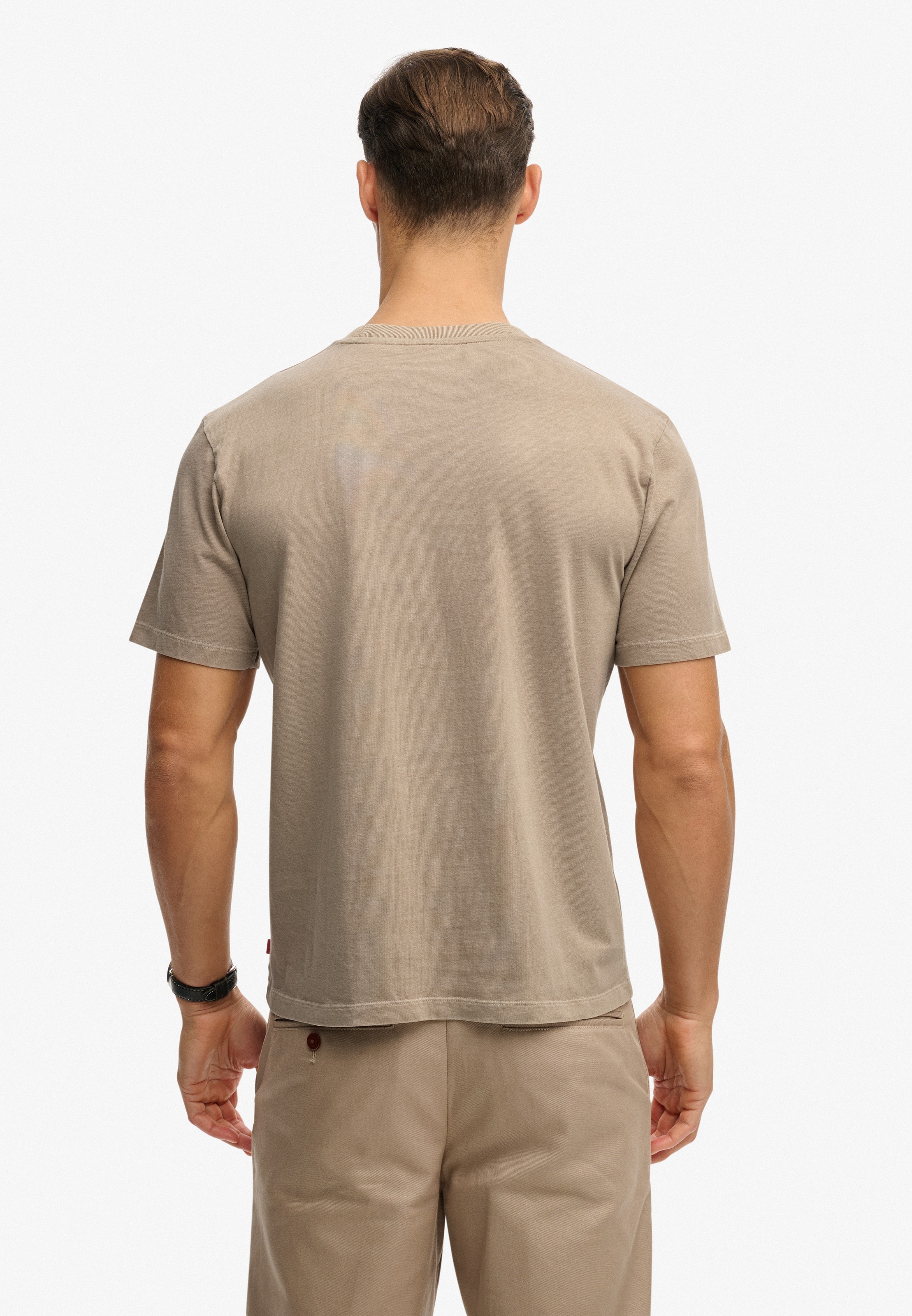 Superdry Shirt à col rond »MICRO LOGO TSHIRT« mit Micro-Marken-Logo
