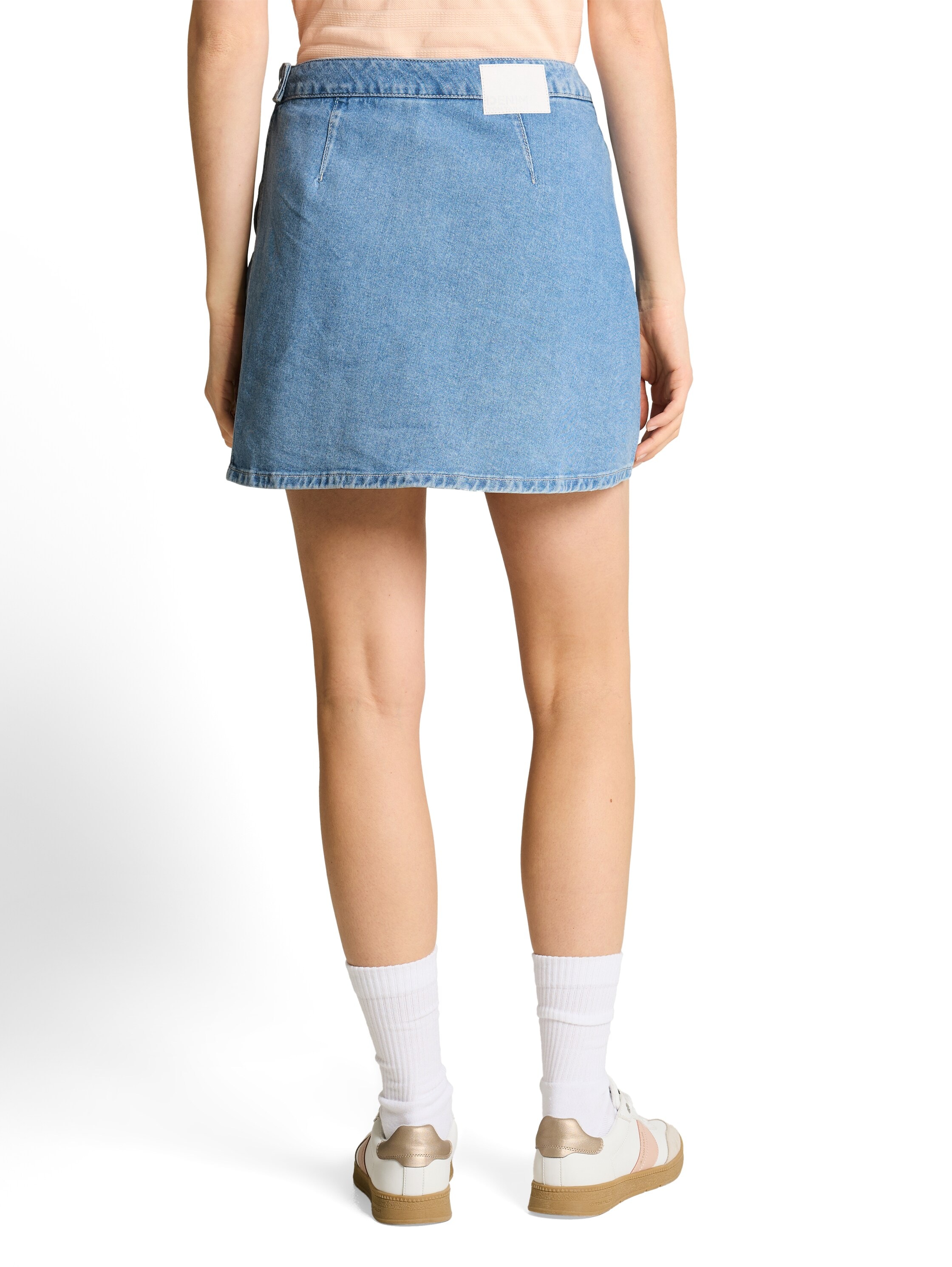 TOM TAILOR Denim Short en jean skort avec fermeture éclair latérale