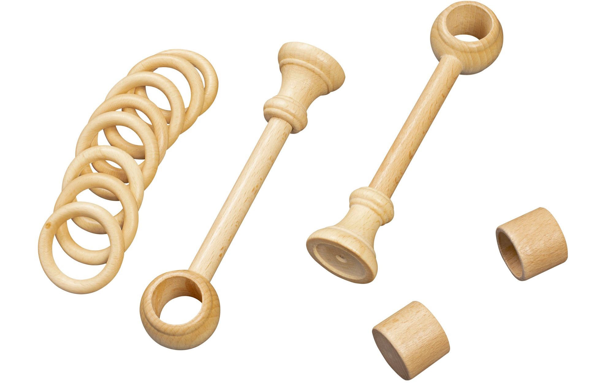 SN DECO GROUP Gardinenstange »Cafiro« 1 läufig-läufig Fixmass 28 mm, Holz, verschiedene Längen und Farben, Komplettset