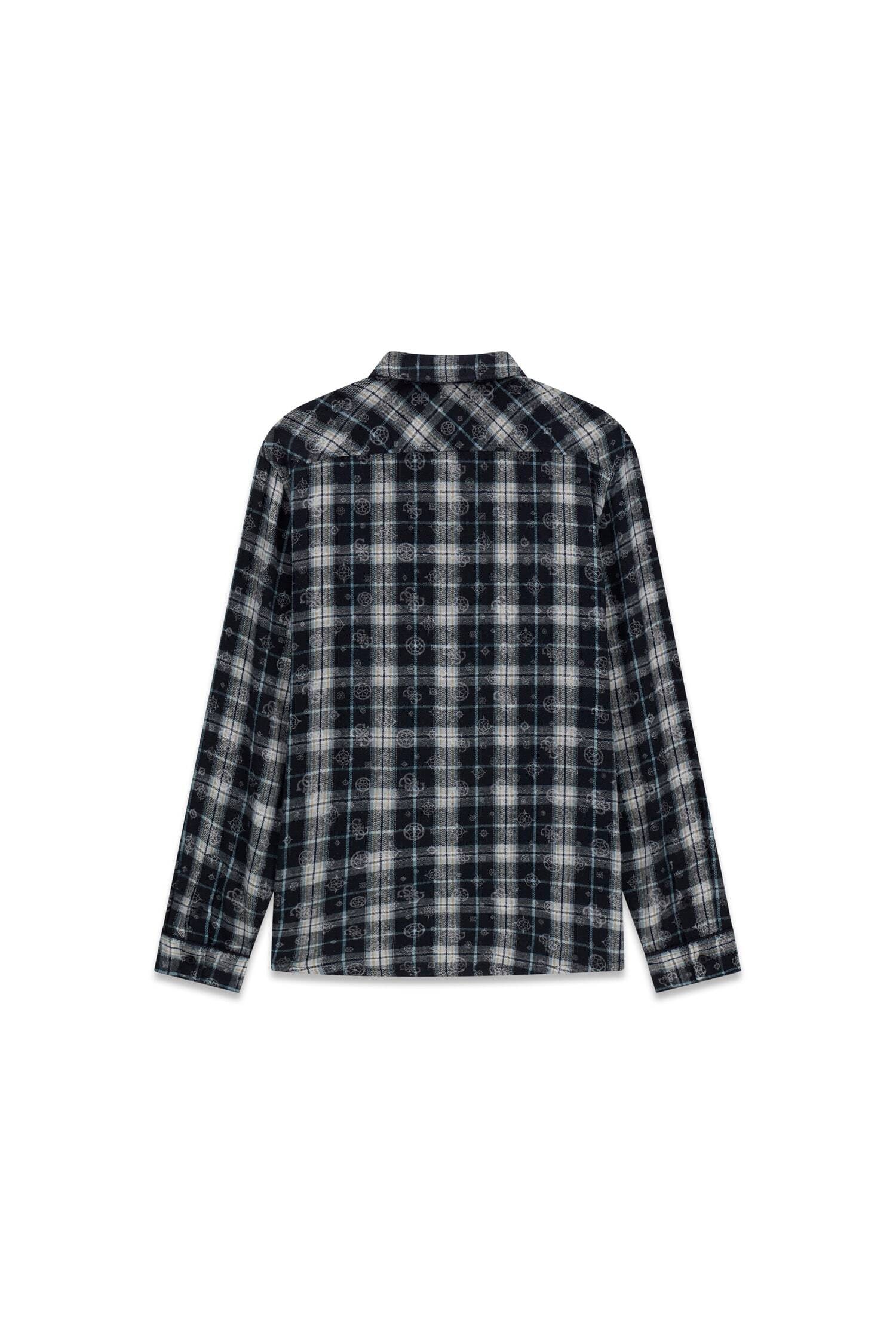 Guess Chemise à manches longues »OCEAN COAST PLAID« Kentkragen, reine Baumwolle, gewebtes Karo Design