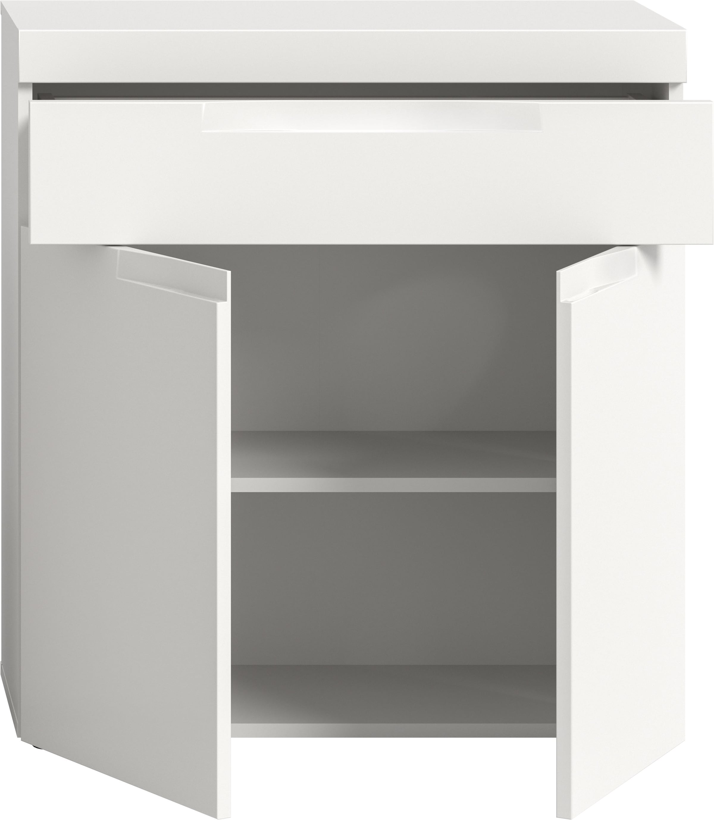GOODproduct Badkommode »MAOI, Breite 75 cm, 2 Türen, 1 Schubkasten, 2 Fächer« Badezimmerschrank, Schrank, Kommode, Midischrank, Bad, Badezimmer