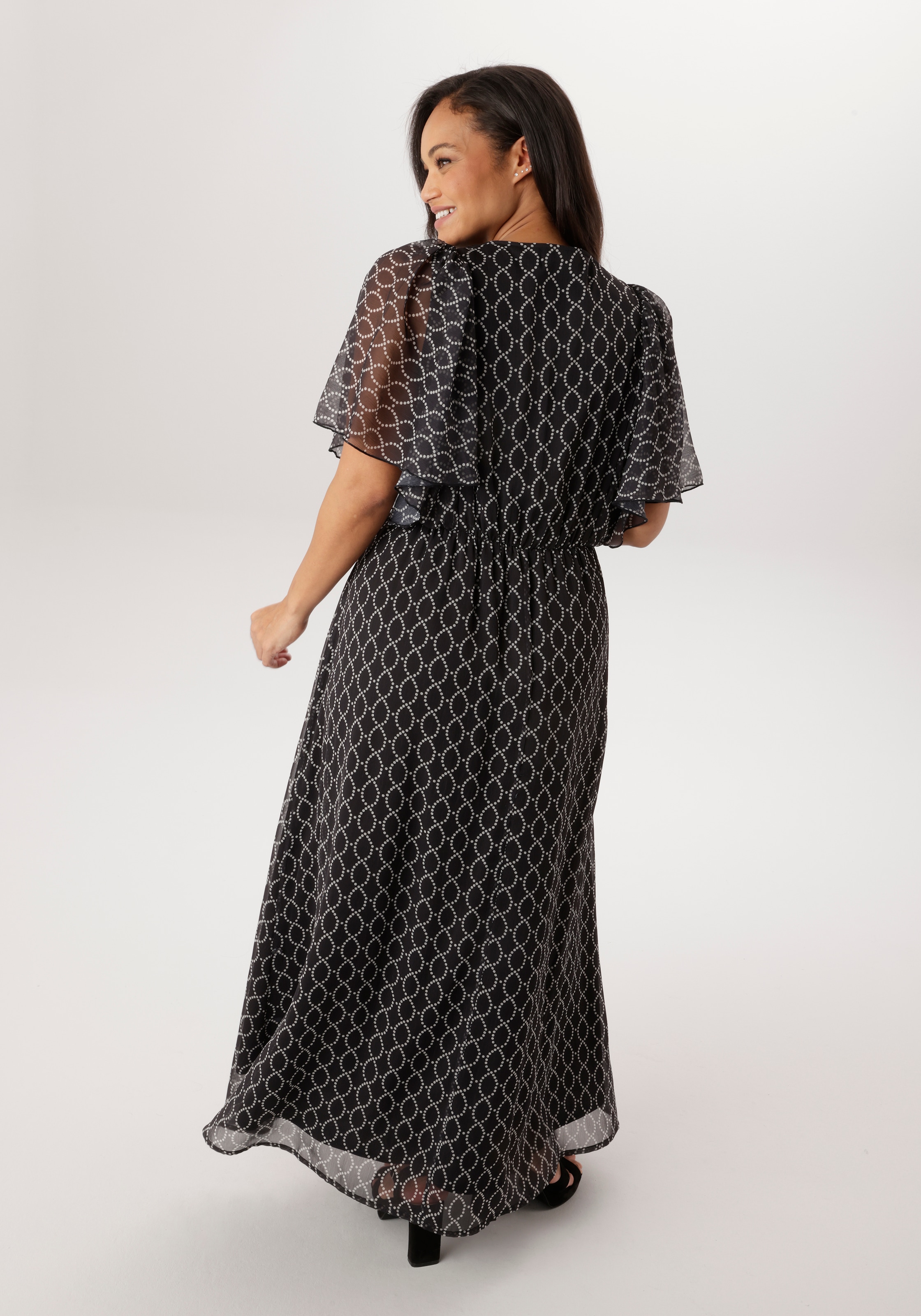 Aniston PLUS Robe en mousseline de soie mit tollem Druck - NEUE KOLLEKTION