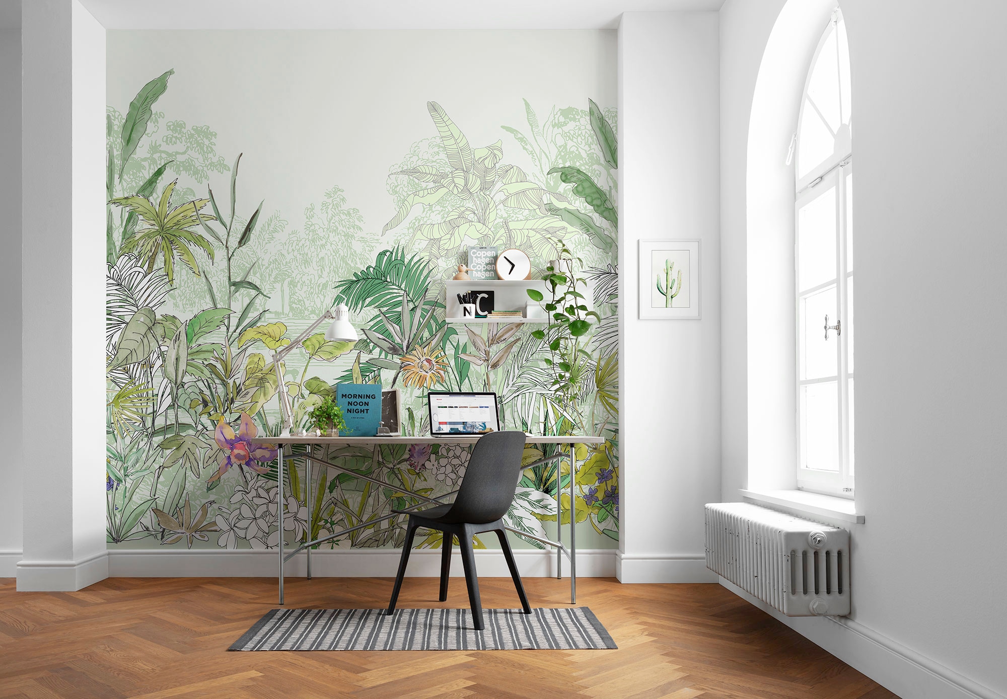 Komar Papier peint intissé »Digitaldruck Vlies -  Hortus - Grösse 250 x 250 cm« imprimé Wohnzimmer, Schlafzimmer