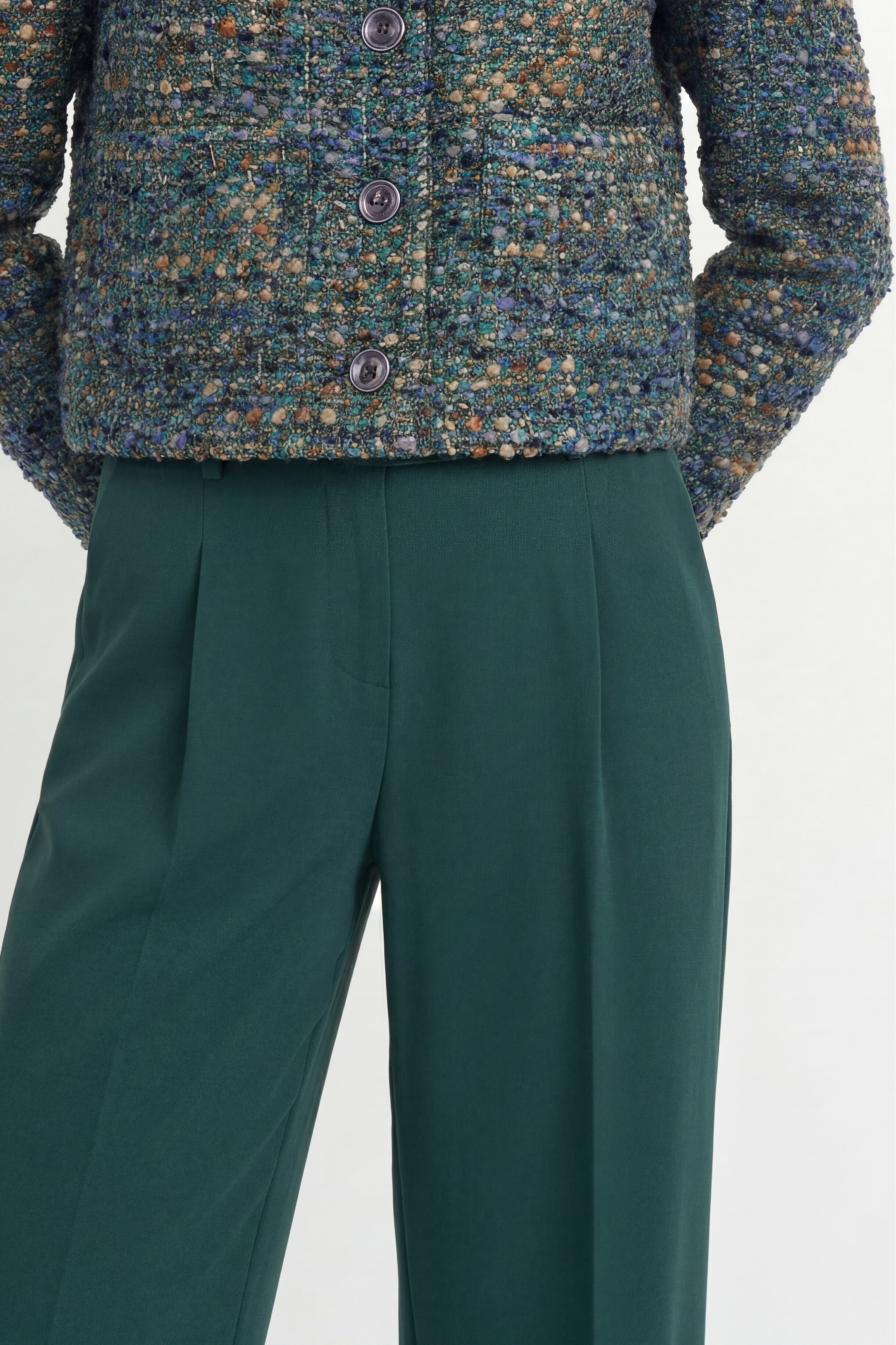 RICHROYAL Pantalon à pinces  coupe régulière avec plis sur la ceinture