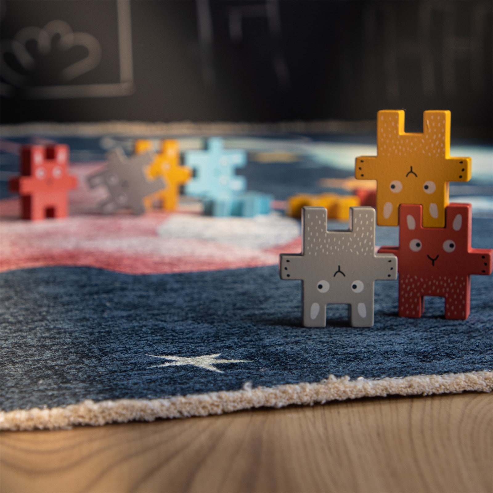 Kayoom Tapis pour enfants »Joanna 627« Rectangulaire 6 mm Höhe Kurzflor, Dino, Dinosaurier