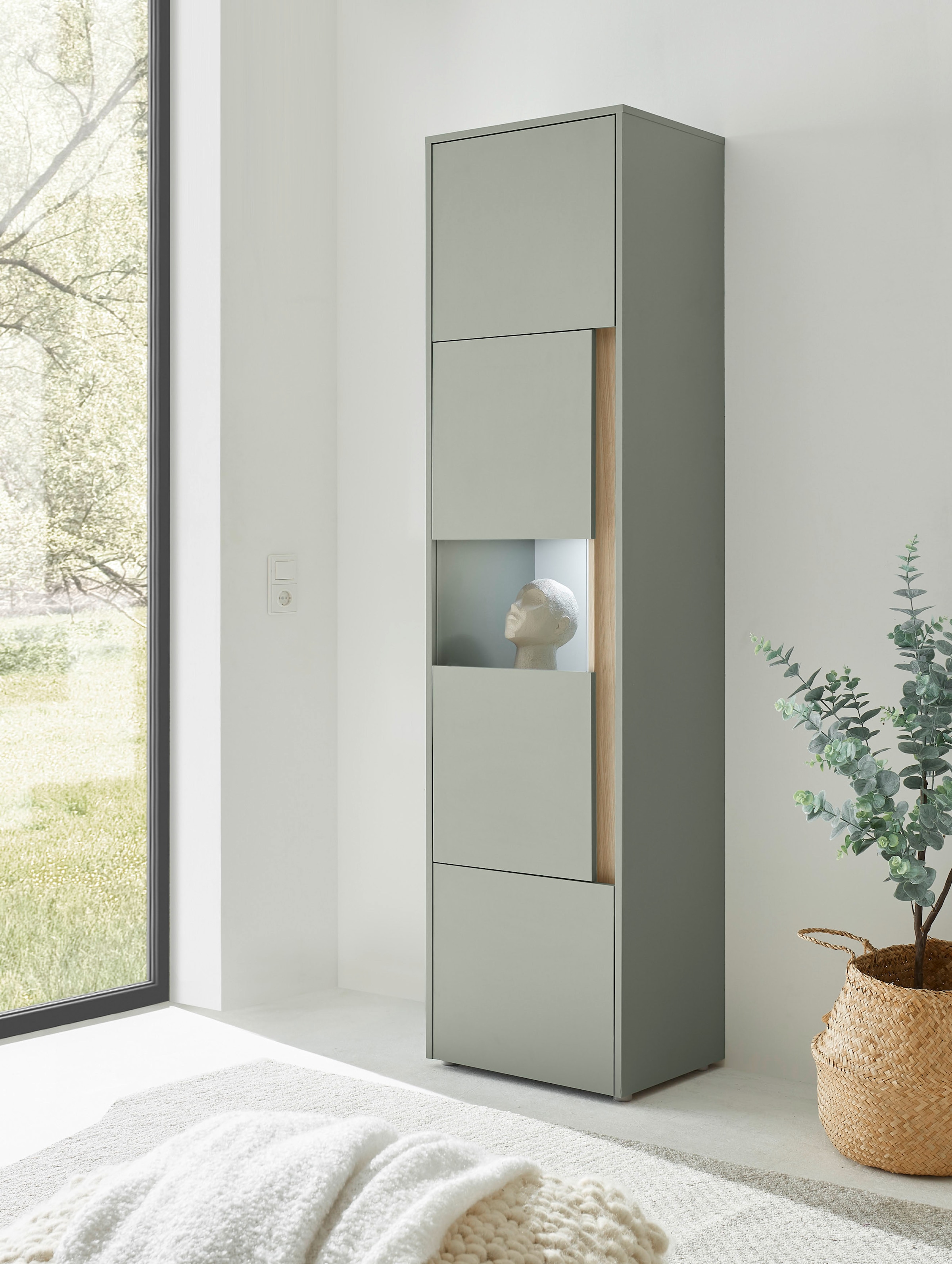 Home affaire Vitrines »City/Giron, moderner Hochschrank, Glasvitrine« zeitlos, modern, ausreichend Stauraum, vielseitig einsetzbar