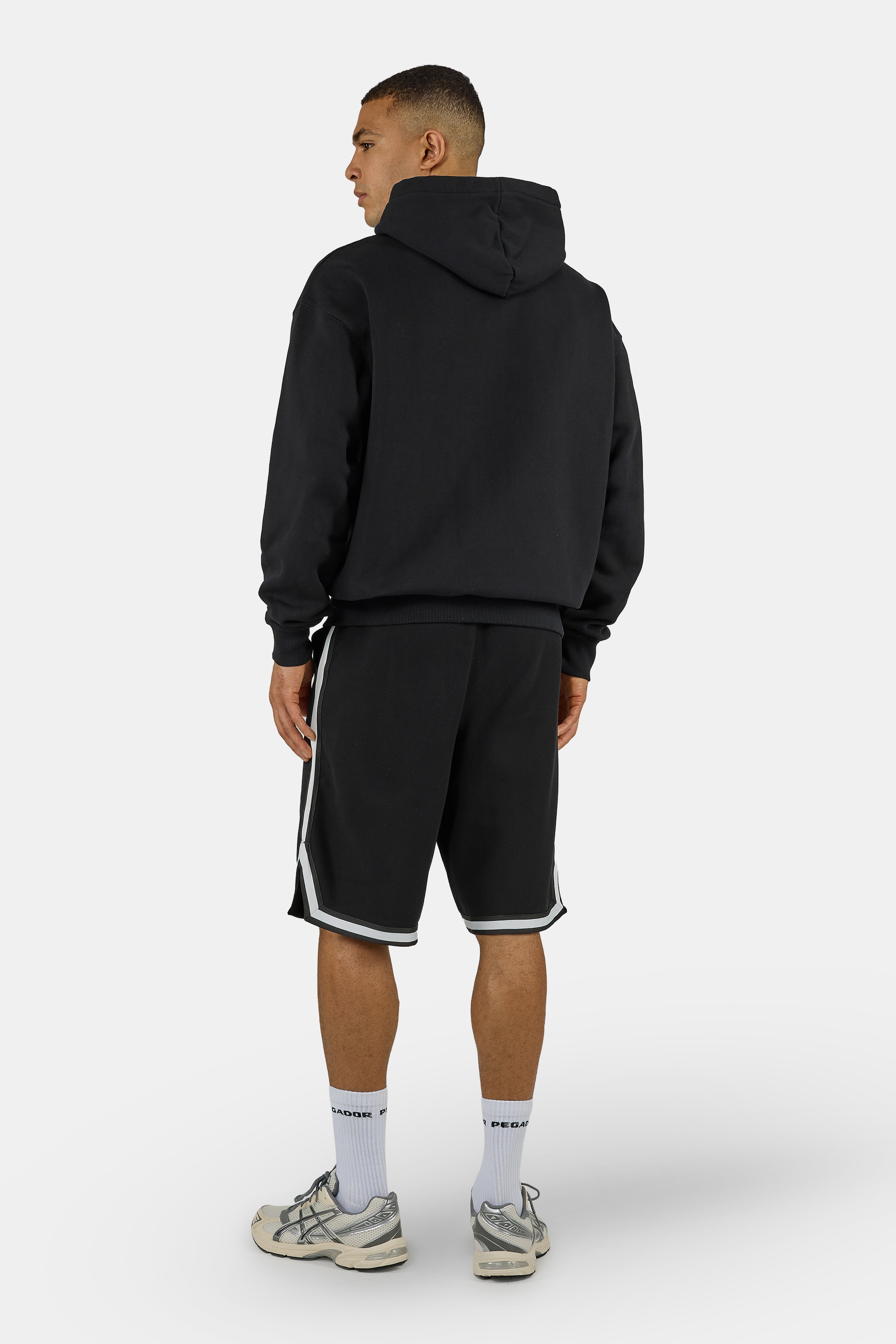 PEGADOR Sweat à capuche »Logo Oversized Sweat Jacket« mélange de coton, oversize