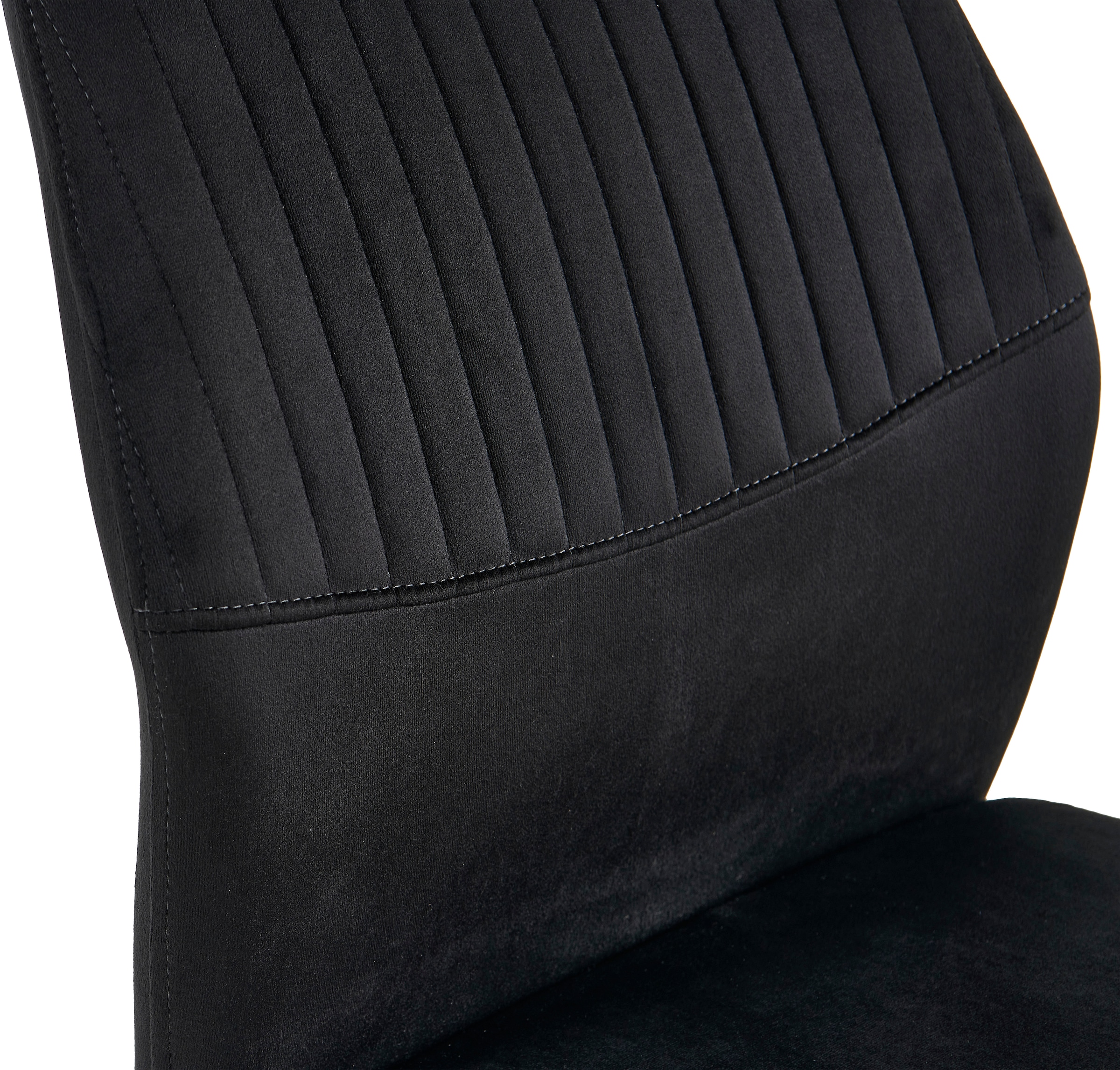 GOODproduct Ensemble de salle à manger »Freya« Ensemble, 4 tlg. Table à manger ronde 90 cm en pierre frittée, cuivre noir avec 3 chaises en velours