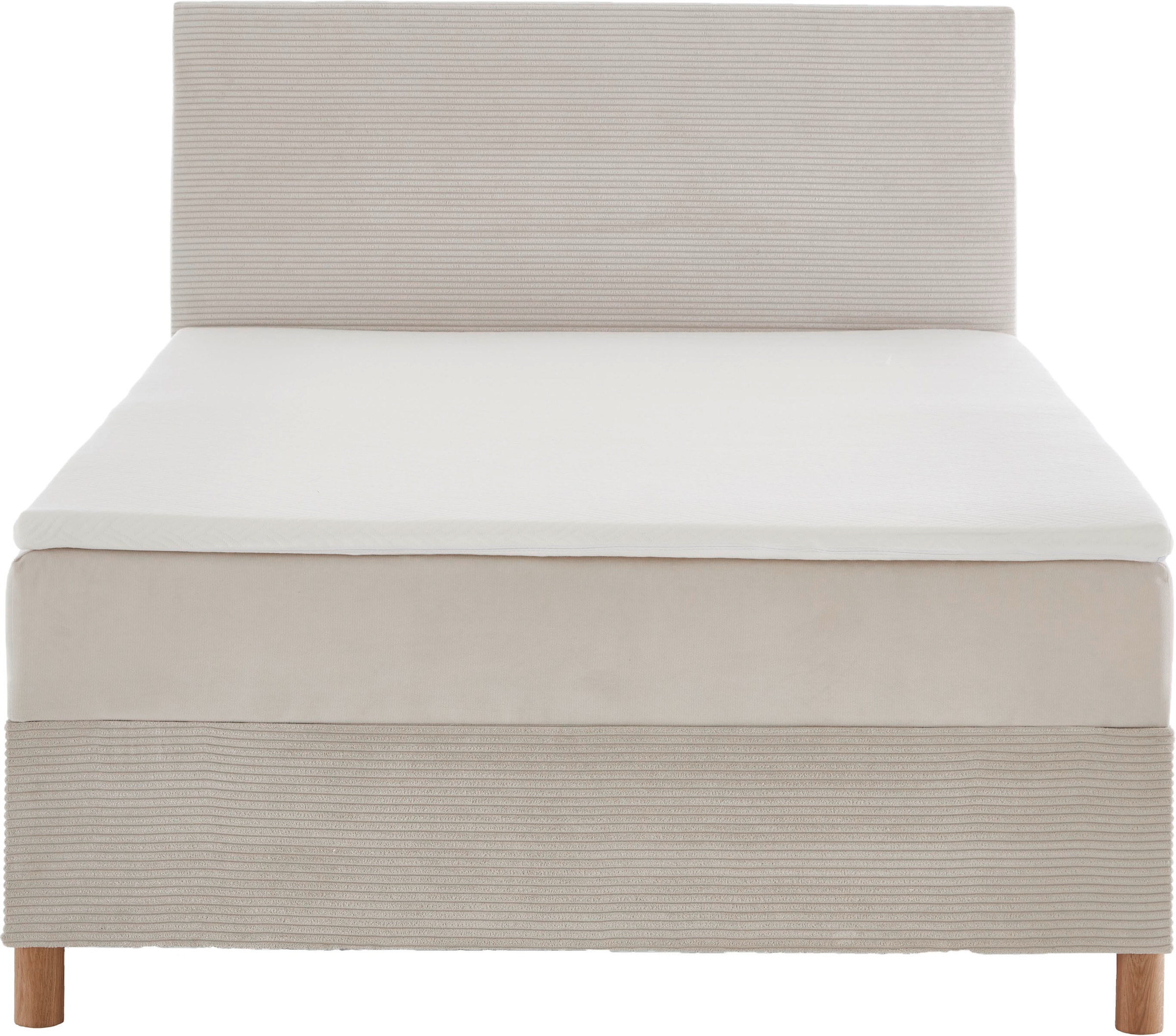 meise.möbel Boxbett »Korsika inkl. Bettkasten, mit Cord-Stoff bezogen«