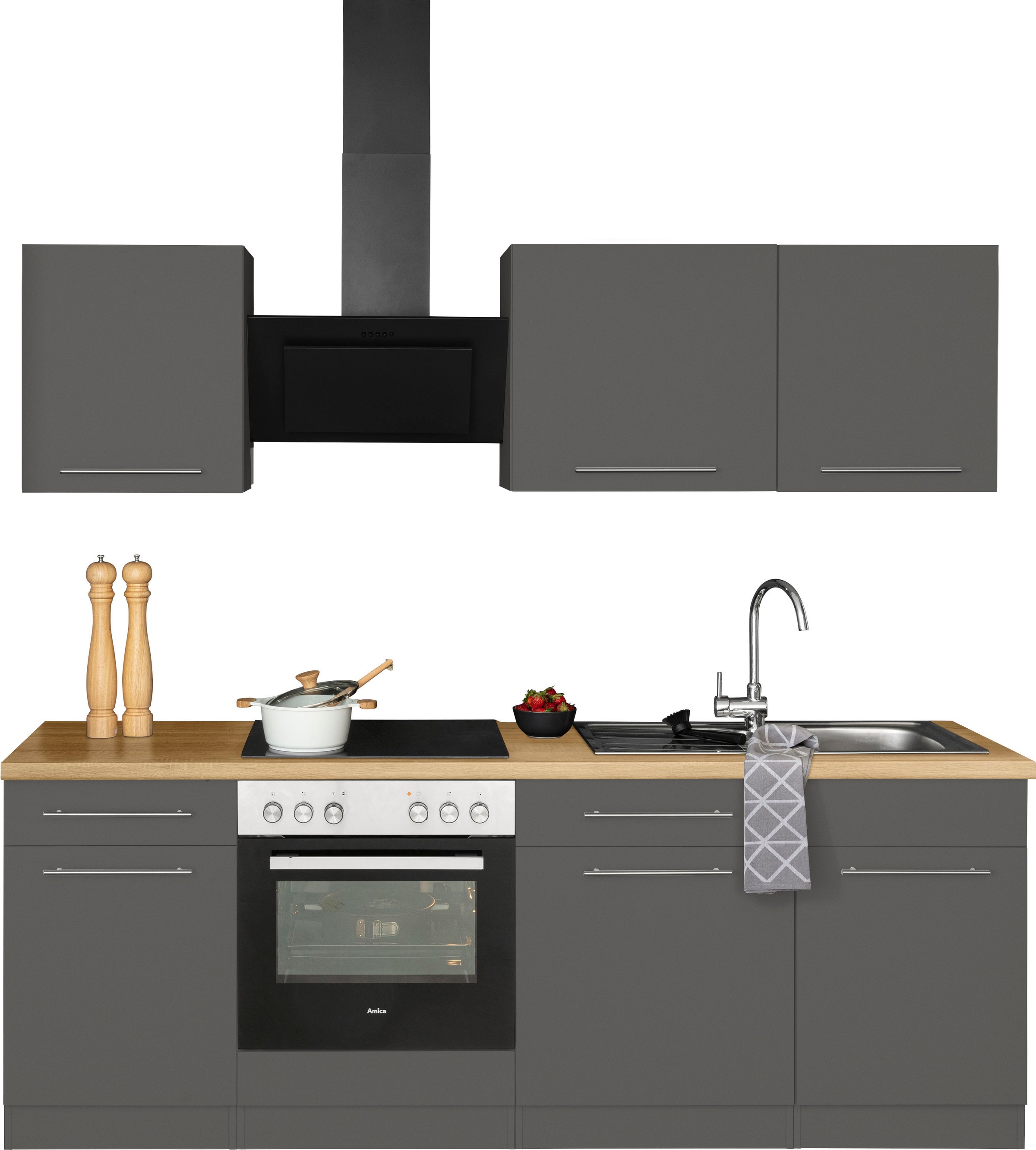 wiho Küchen Kitchenette »Unna« sans appareils électriques, largeur 220 cm