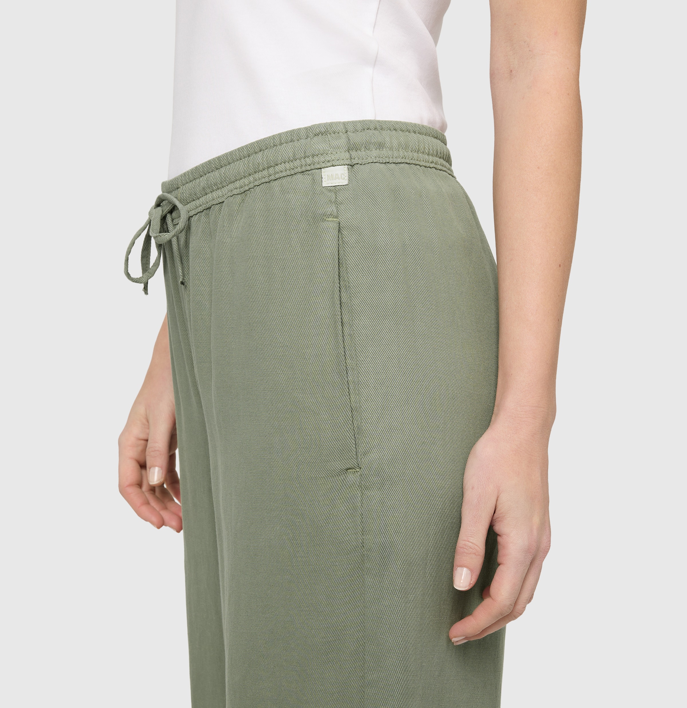 MAC Stoffhose »BAY 2.3 relaxed«  mit elastischem Bund und Bindeband
