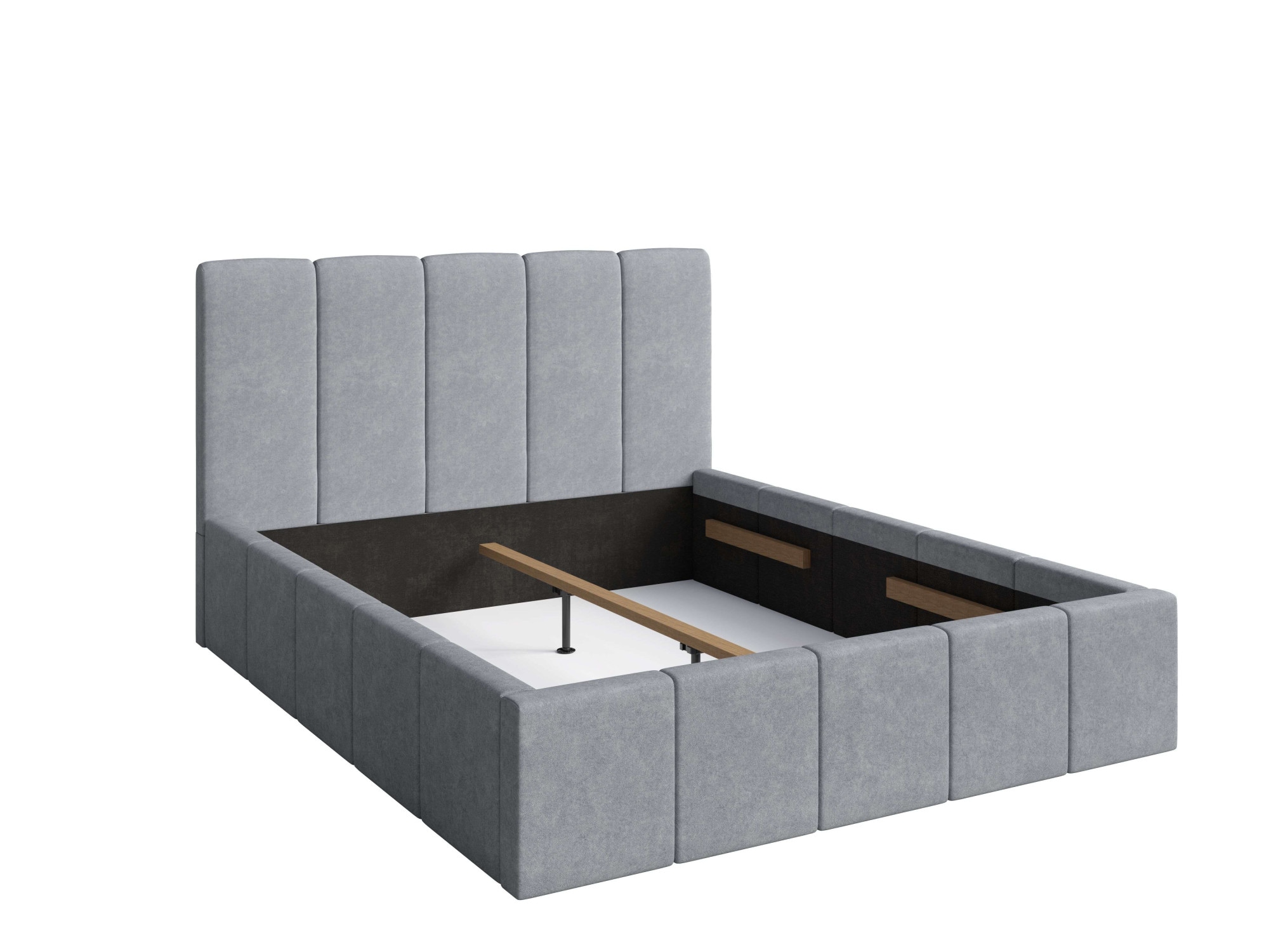 Home affaire Lit rembourré »ANCIER wahlweise mit/ohne Bettkasten, Breite Liegefläche 160 cm« Stauraumbett, Doppelbet mit Kopfteil, ohne Matratze, 179/218/112 cm