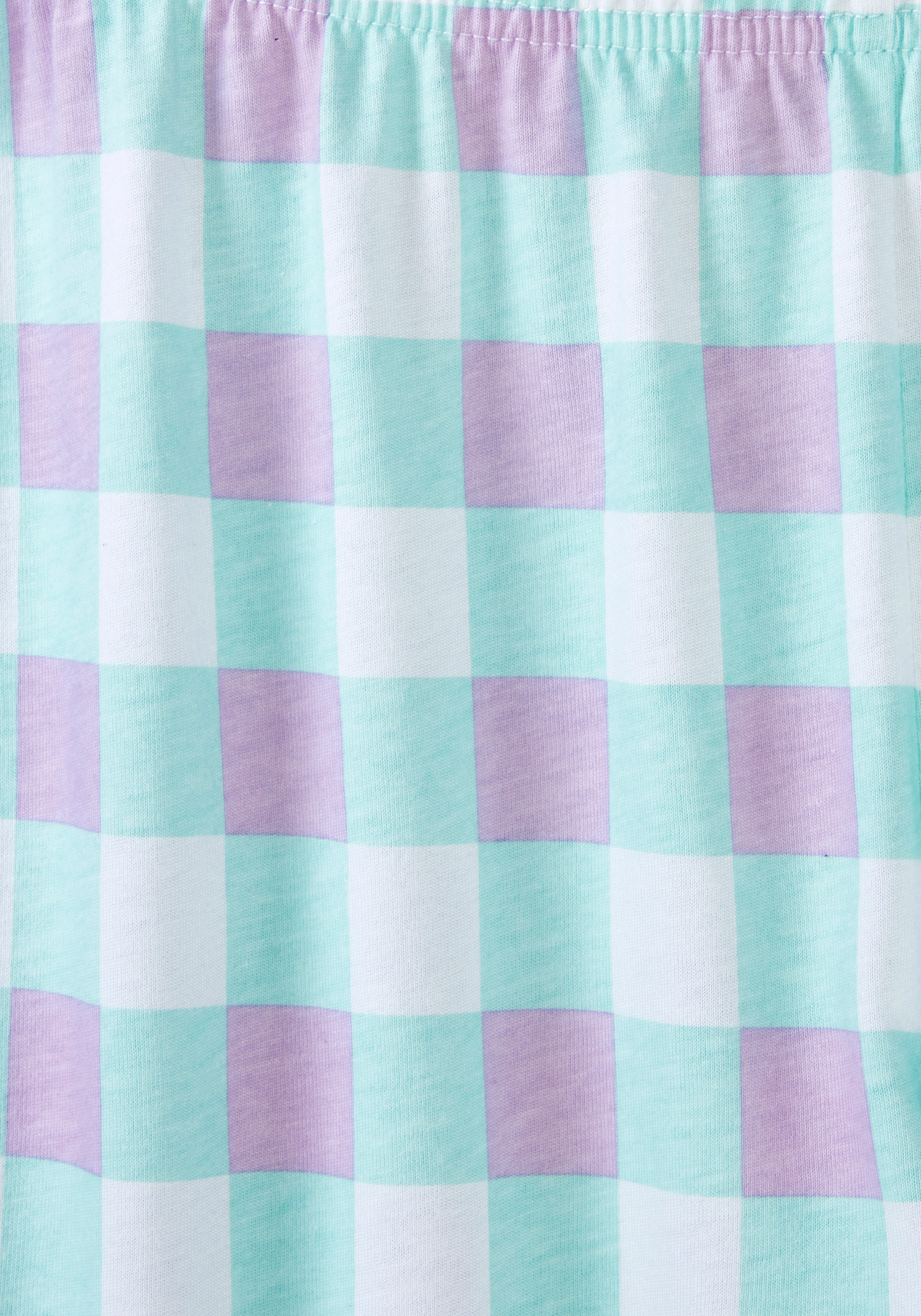 petite fleur by Lascana Pyjama »Schlafanzug« 1 Stück, 2 weiches Baumwollmaterial, kariertes Design