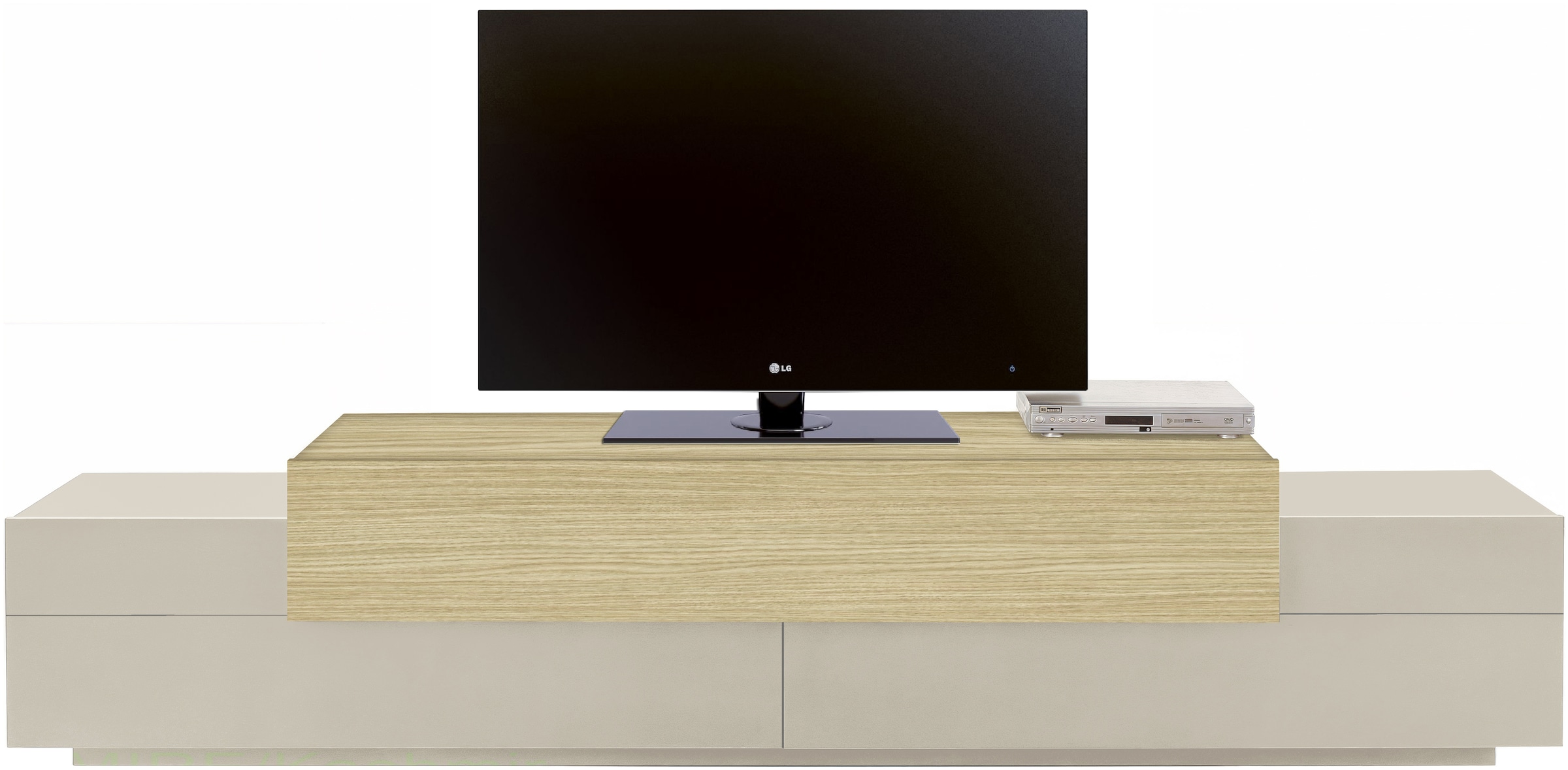 Home affaire Table basse »Coro,Lowboard,TV-Kommode,TV-Möbel,TV-Bank« mit 3 Klappen, (B/T/H) 240x45x51,6 cm
