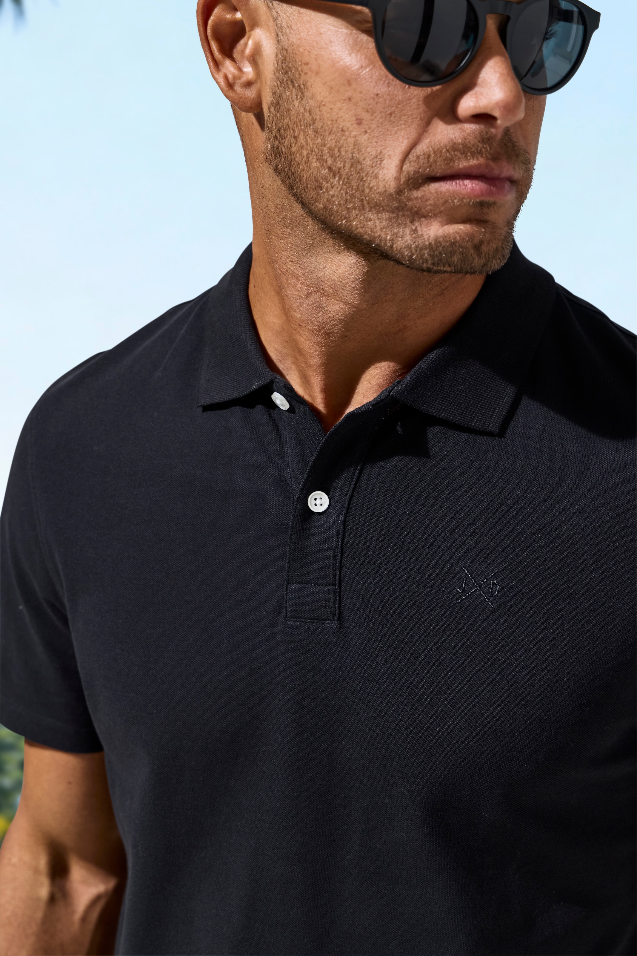 John Devin Polo im-2er-Pack, 2 mit dezenter- hochwertiger Logostickerei - 2er-Sparpack