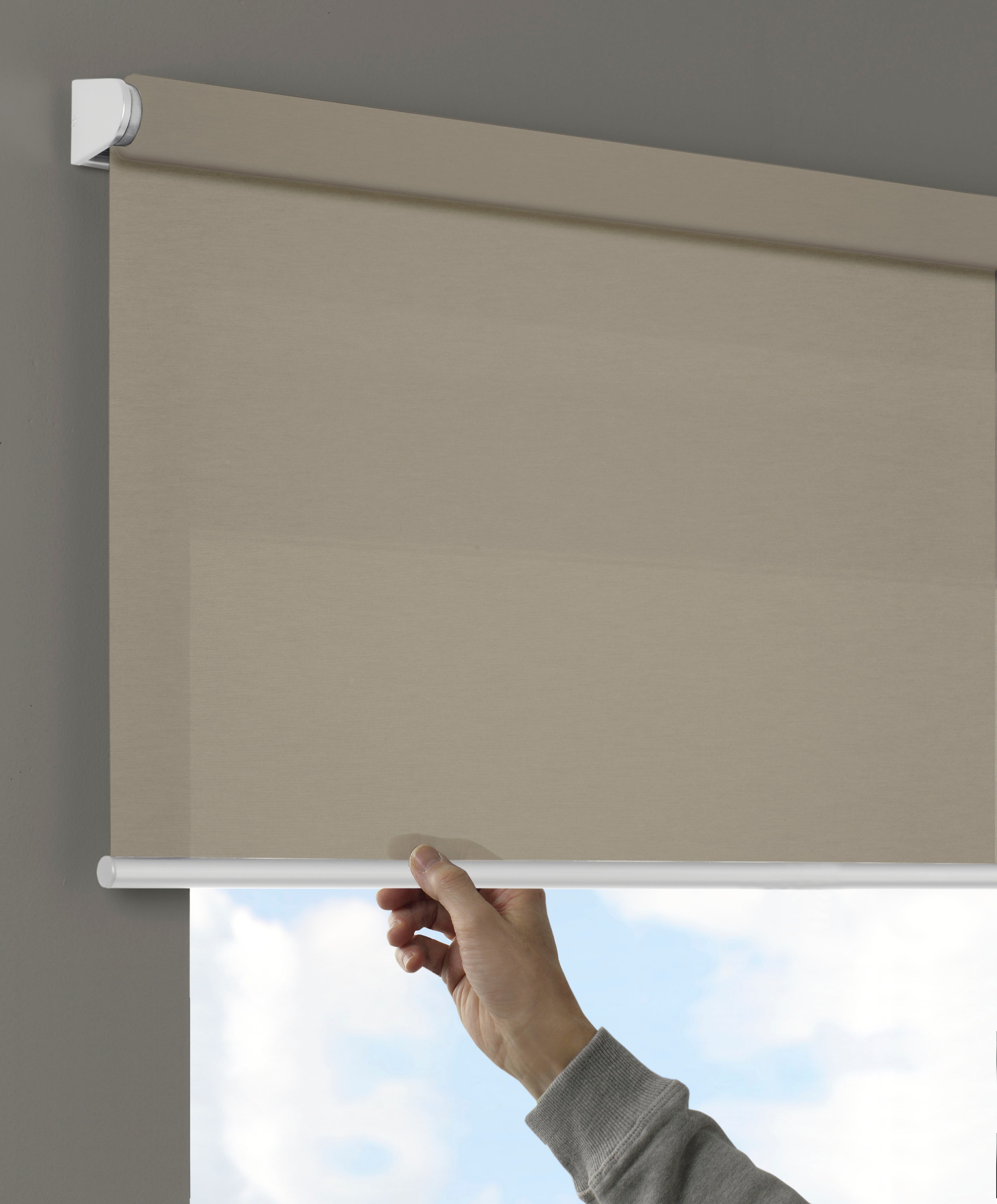 GARDINIA Seitenzugrollo »Comfort Move Rollo« Lichtschutz Sichtschutz mit Bohren/ohne Bohren freihängend regulierbare Aufrollgeschwindigkeit