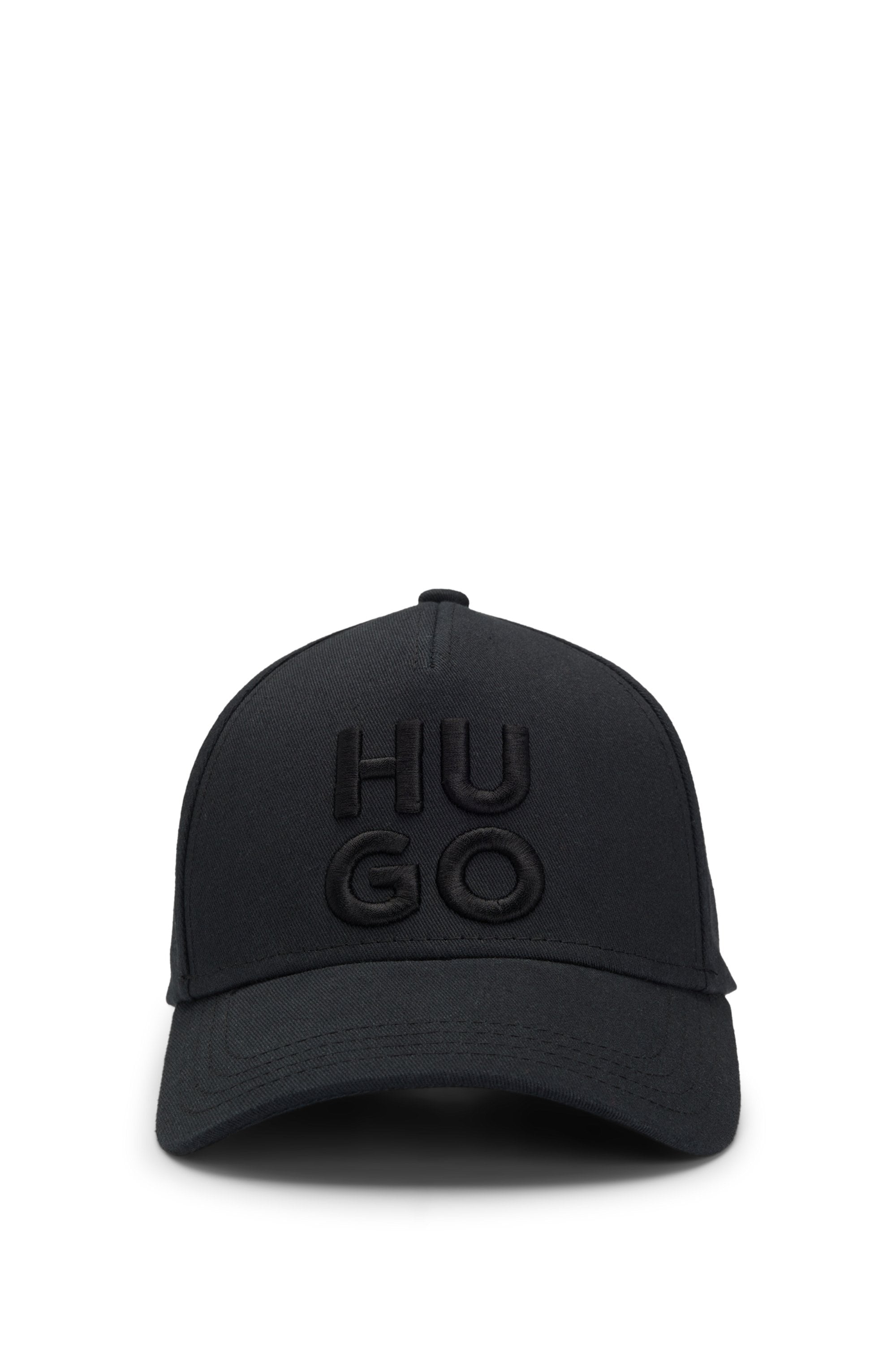 HUGO Casquette ajustée »Jude-Stacked« mit 3D Logostickerei, verstellbarer Verschluss, unisex