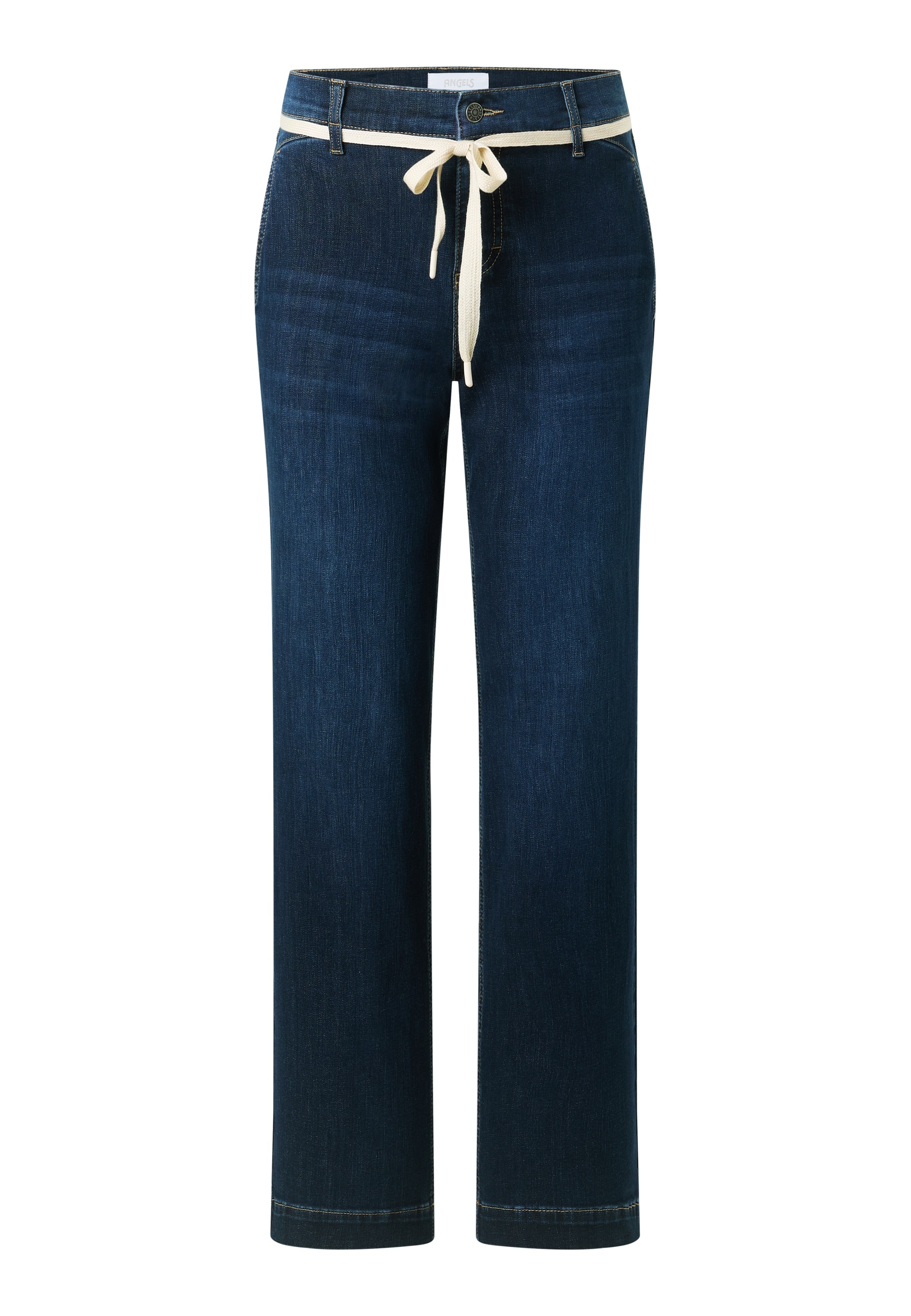 ANGELS Jeans à 5 poches »L. RETRO« Pantalon large, avec stretch et cordon de serrage