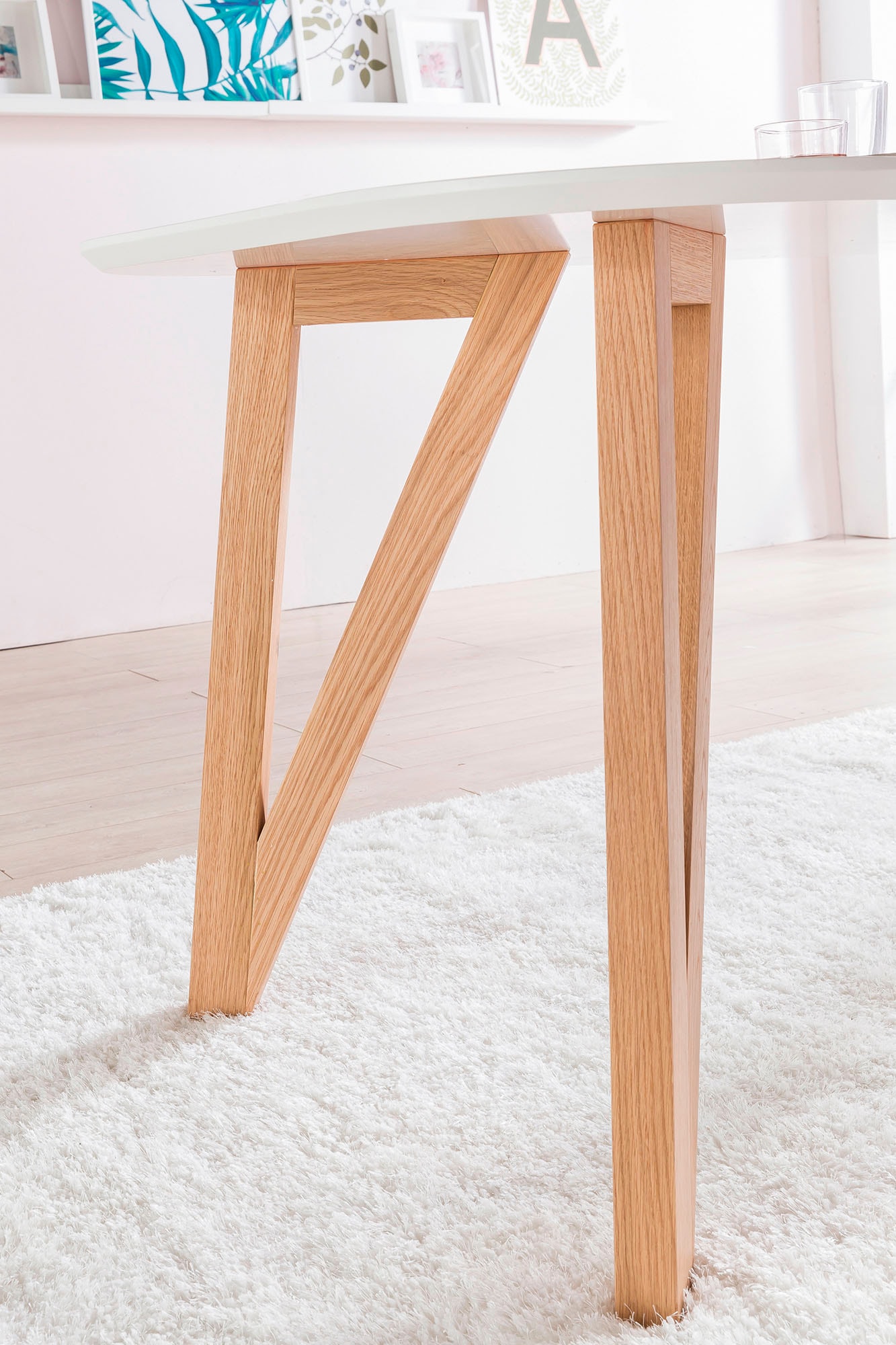 SalesFever Essgruppe »Växjö - Familienfreundlicher Esstisch inkl. Stühle« Set, 5 Stk. tlg. bestehend aus 4 modernen Polsterstühlen und einem 180 cm breitem Tisch