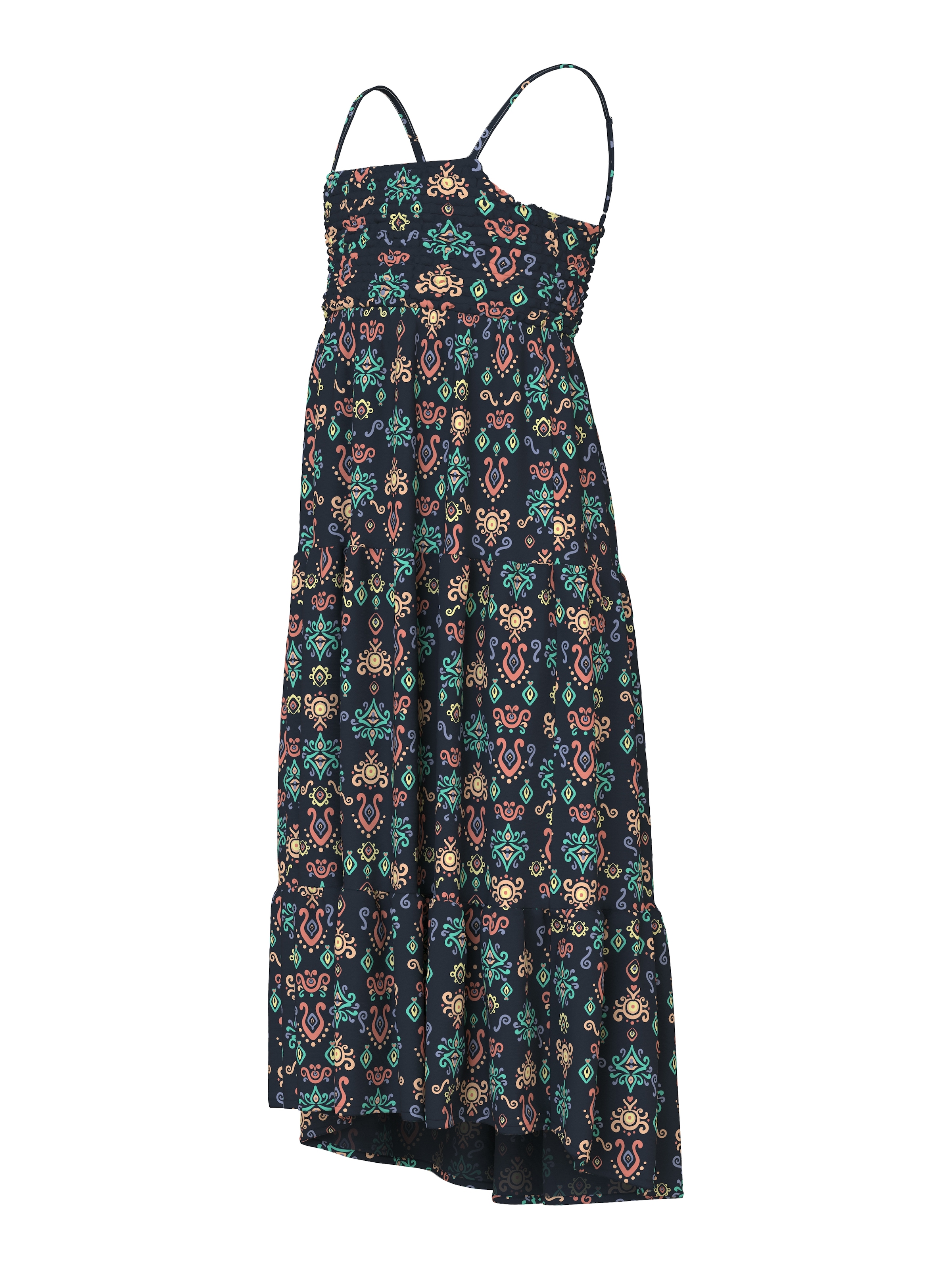 Name It Trägerkleid »NKFVINAYA STRAP MAXI DRESS« Materialmix, regular fit
