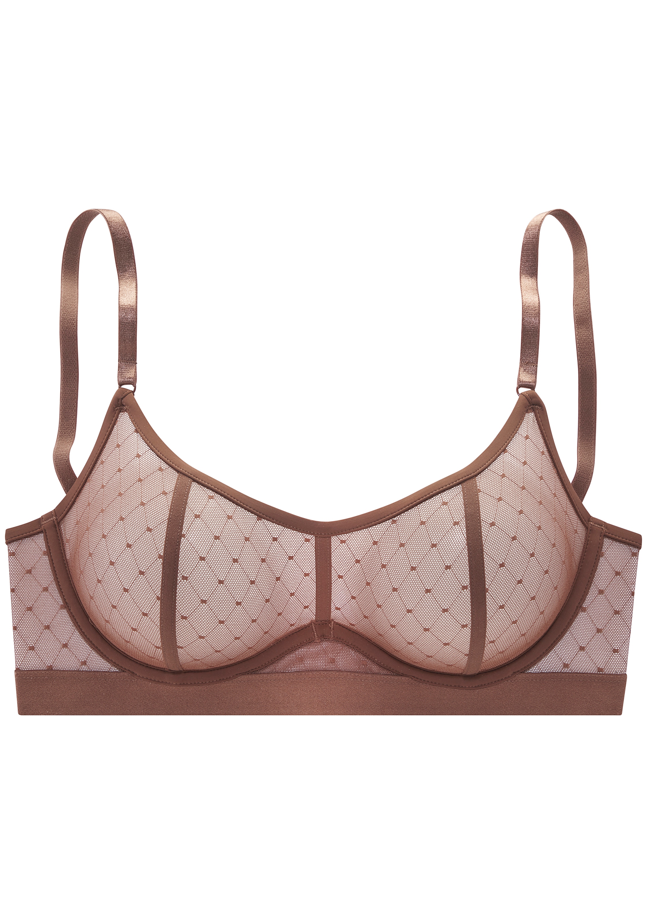 Vivance by Lascana Soutien-gorge à armatures »Ava« en mesh transparent à pois, lingerie sexy