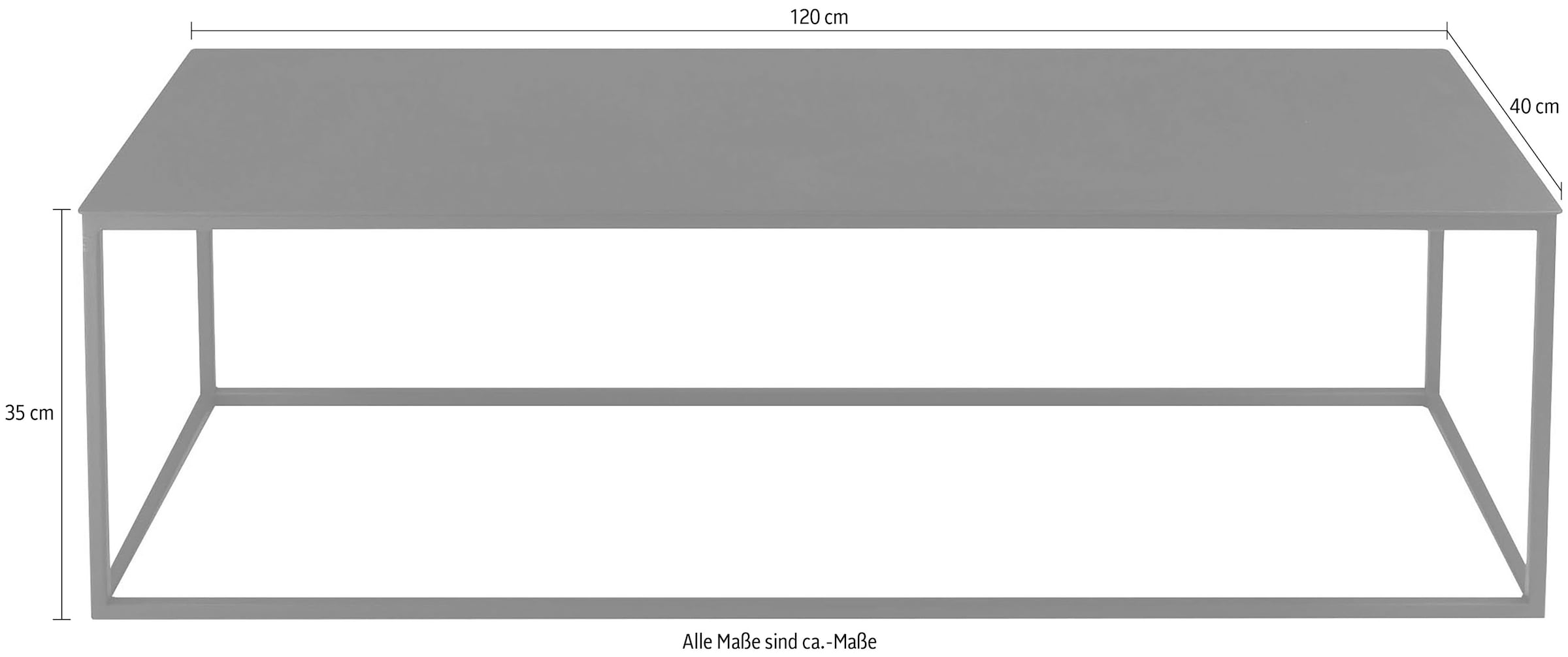 Spinder Design Table d'appoint »Store« métal, largeur 120 cm