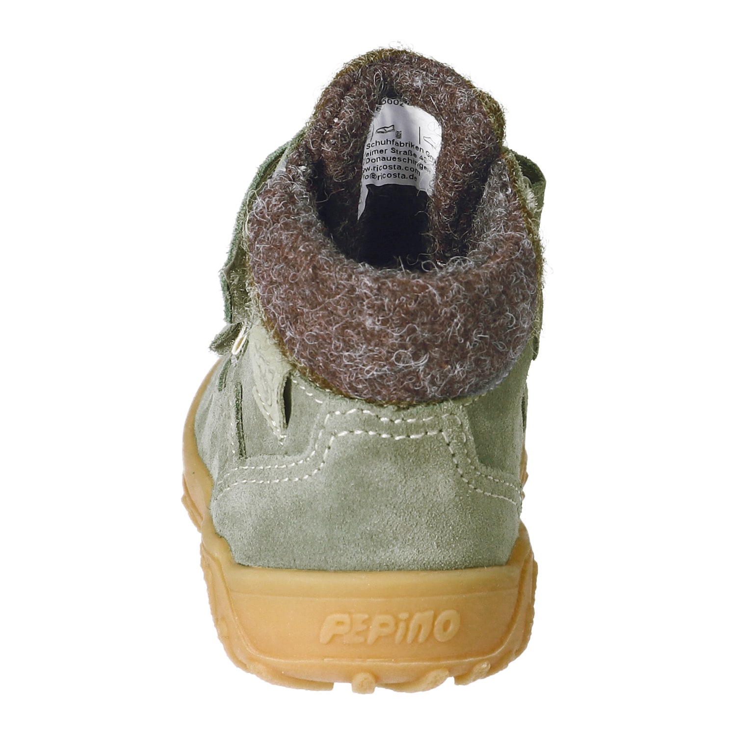 PEPINO by RICOSTA Lauflernschuh »Donte 50 WMS: weit«  Winterboots, Klettschuh mit TEX, Grössenschablone zum Download